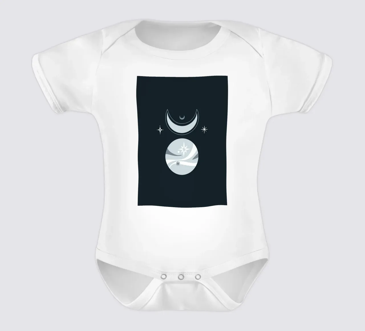 Design scandinavo body neonato maniche corte da helloworld