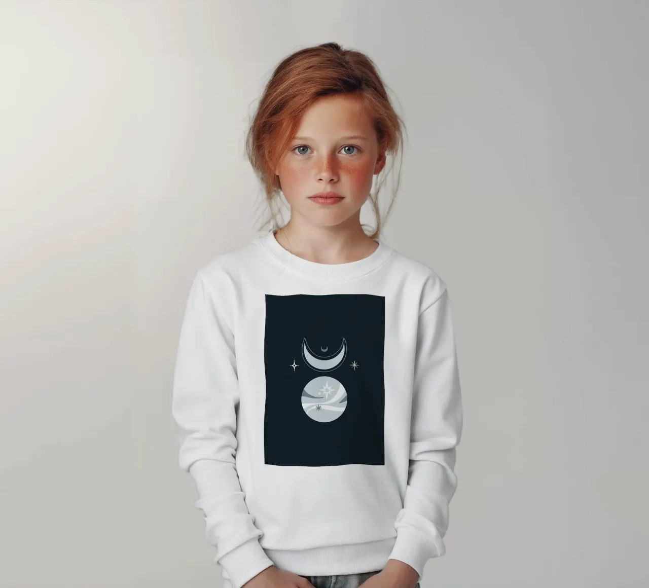 Design scandinavo felpa bambino da helloworld