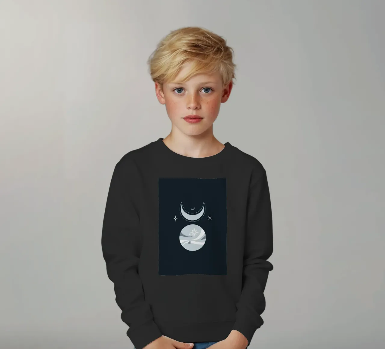 Design scandinavo felpa bambino da helloworld