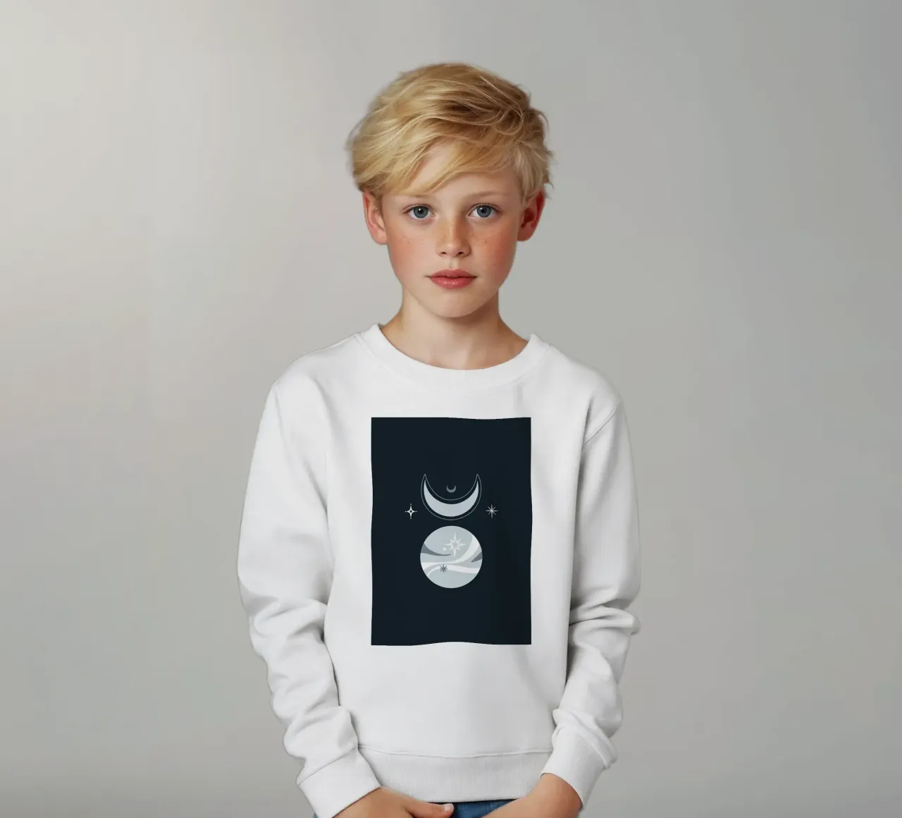 Design scandinavo felpa bambino da helloworld