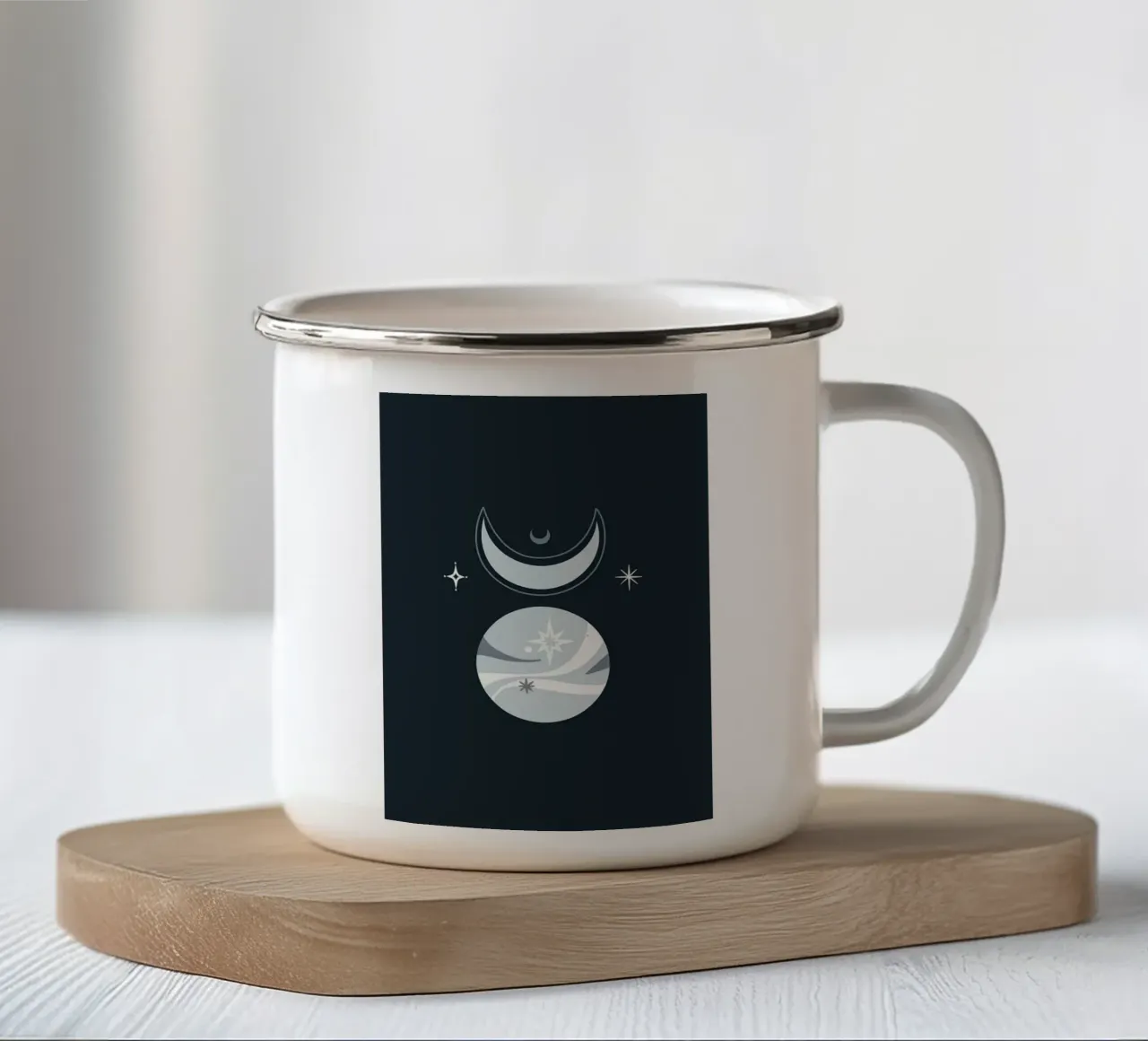 Design scandinavo tazza in smalto da helloworld