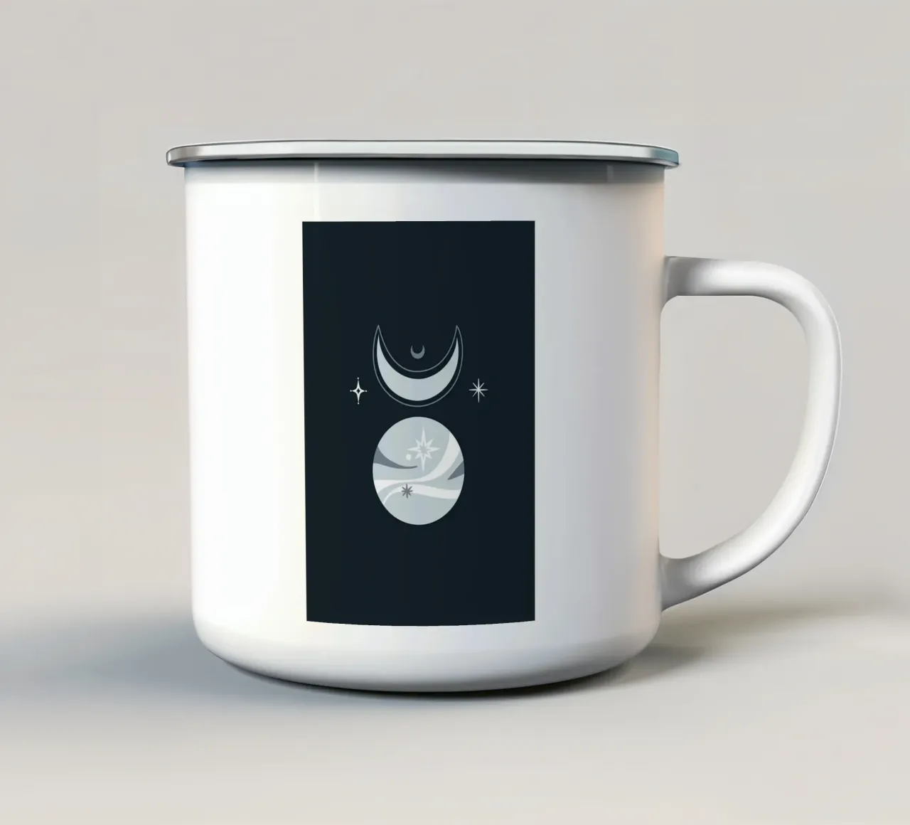 Design scandinavo tazza in smalto da helloworld