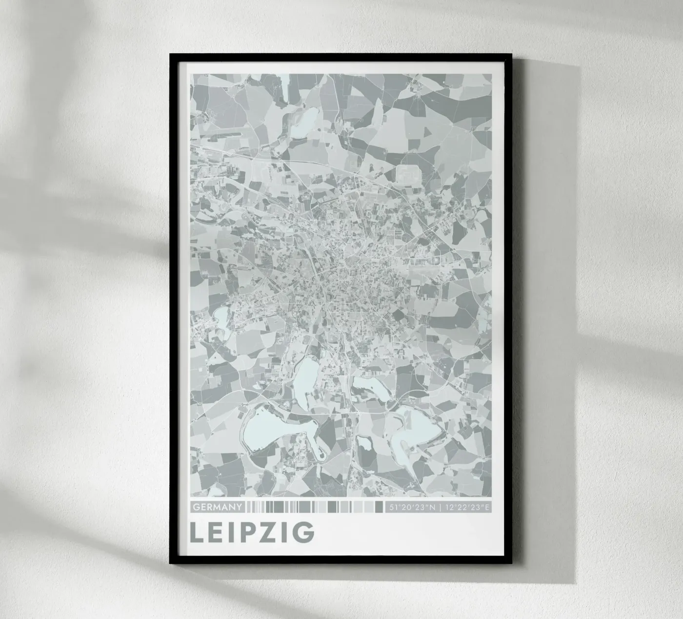 City Poster Leipzig poster van CityMapPoster