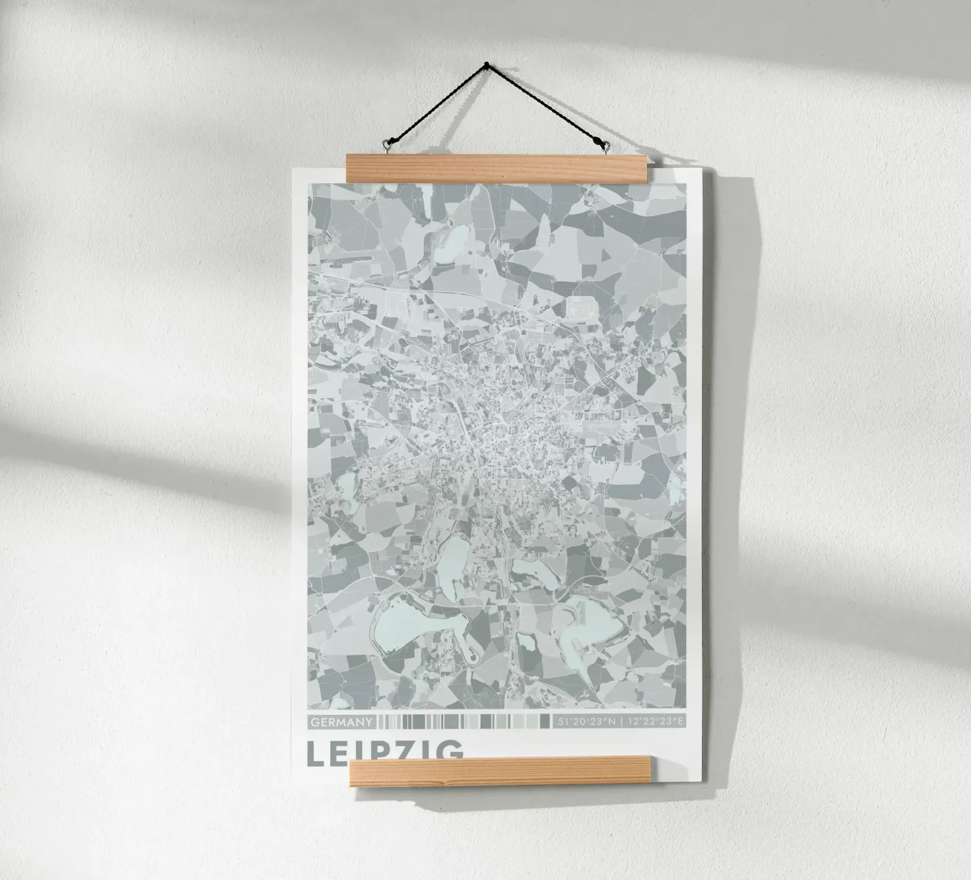 City Poster Leipzig poster van CityMapPoster