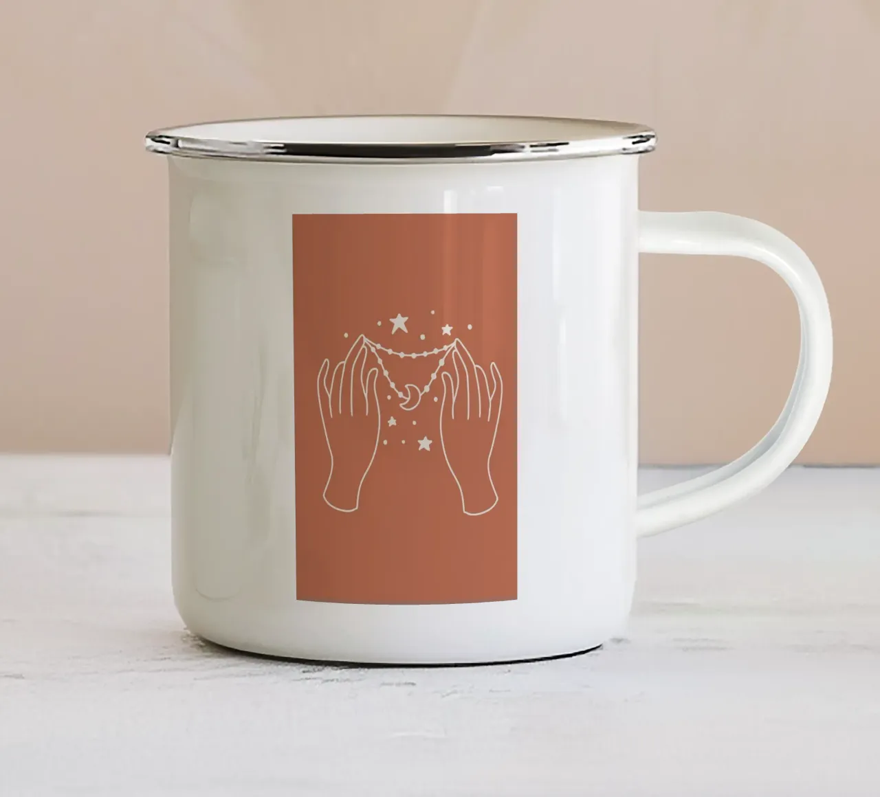 Design scandinavo tazza in smalto da helloworld