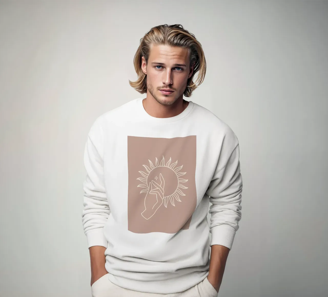 Scandinavische ontwerpen sweatshirt van helloworld