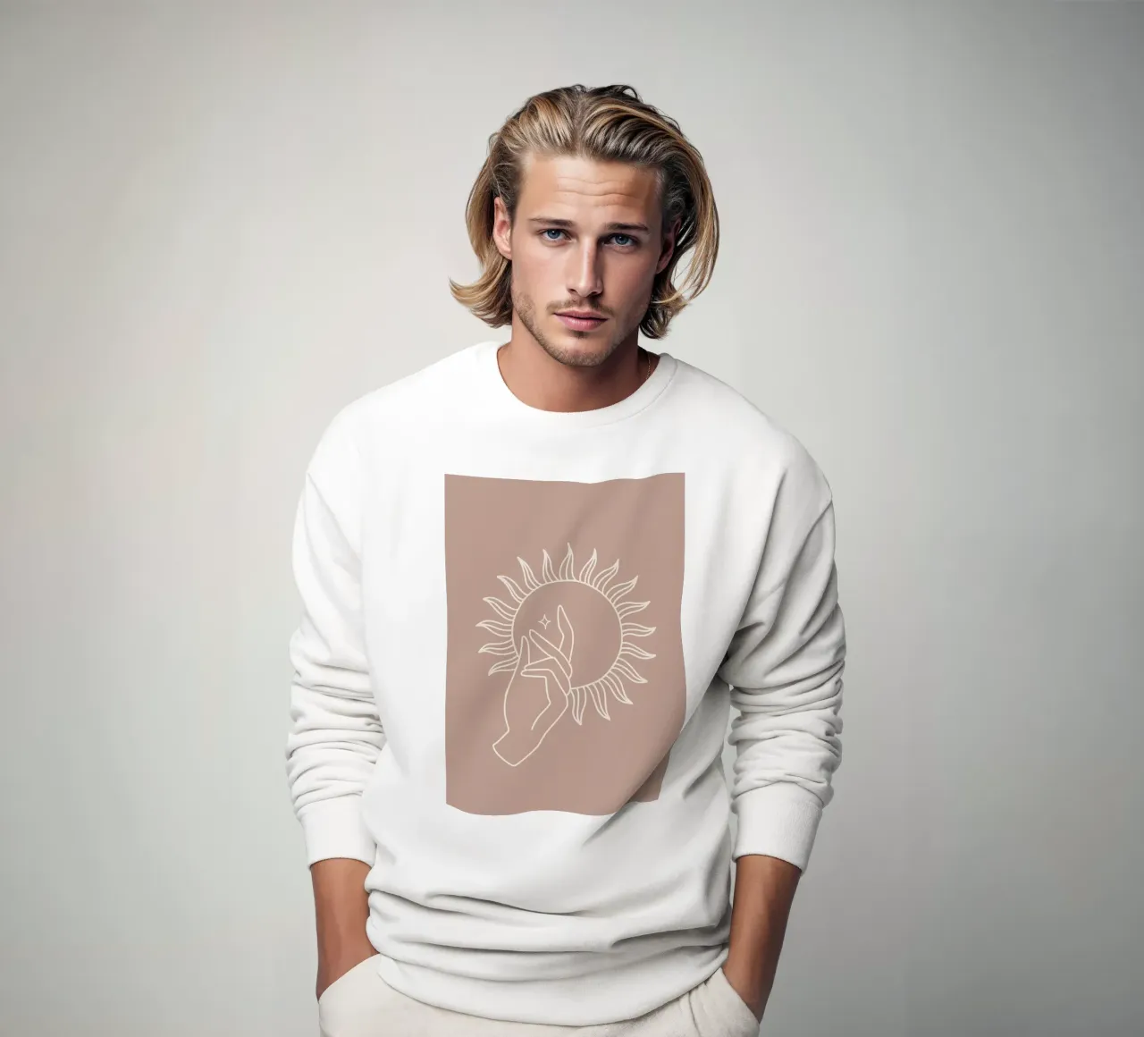 Design scandinavo felpa da helloworld