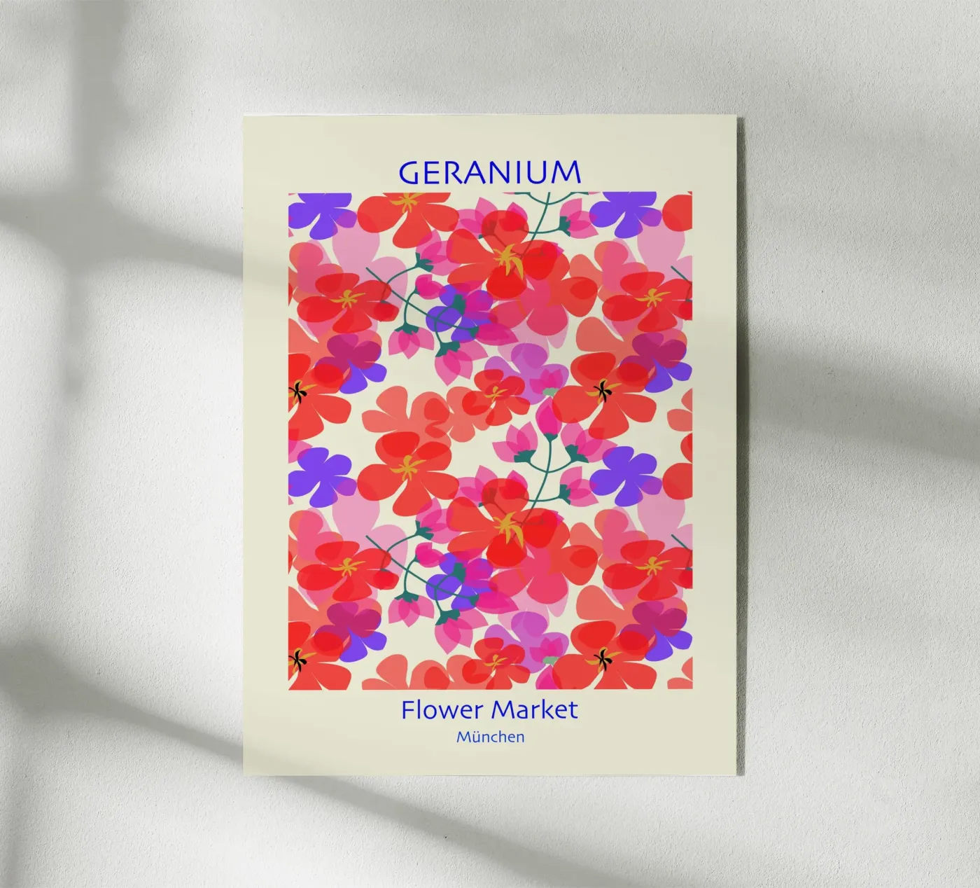 Geranium acryl van MirimoDesign