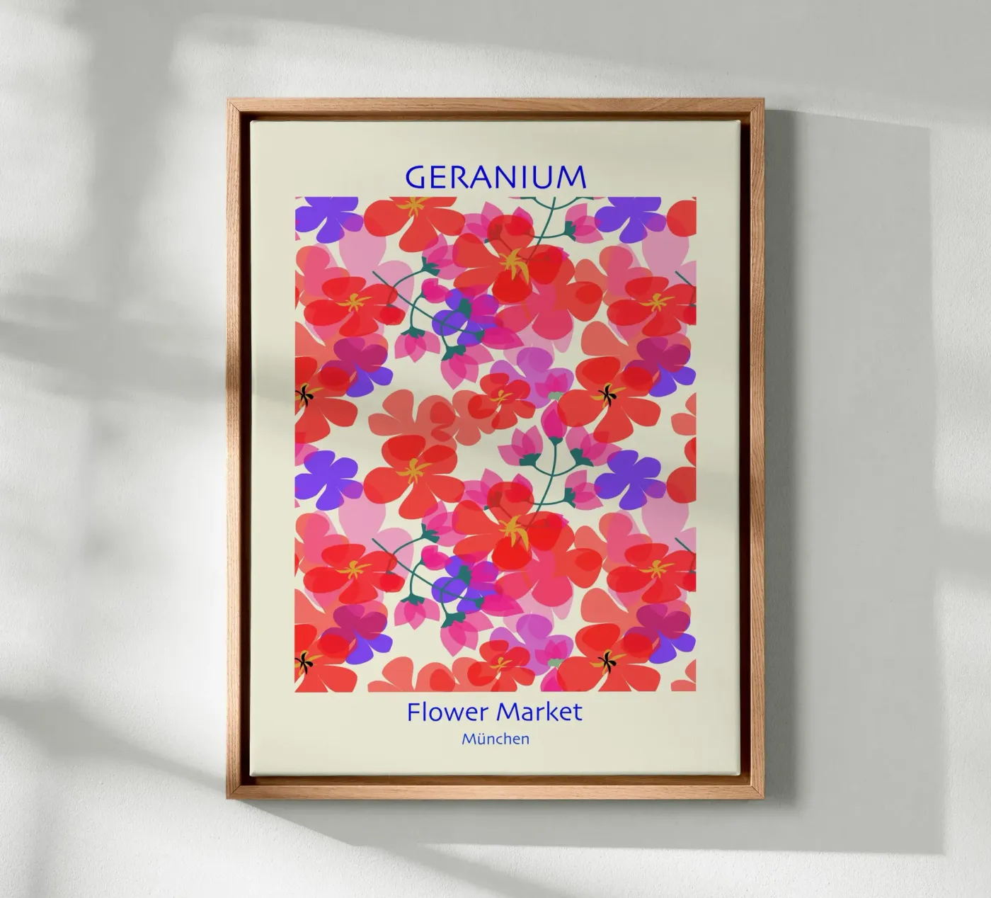 Geranium canvas by MirimoDesign