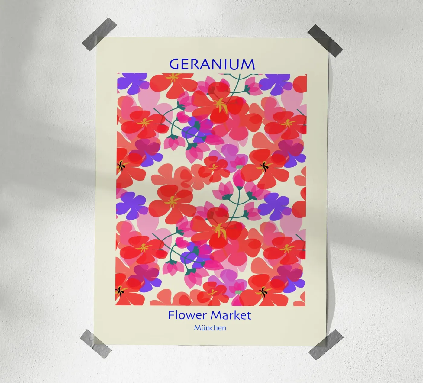 Geranium Poster von MirimoDesign