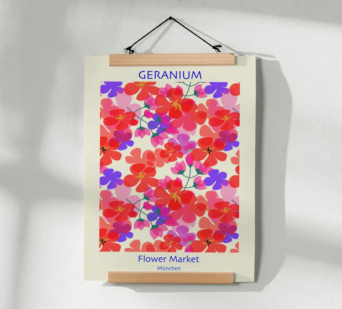 Geranium Poster von MirimoDesign