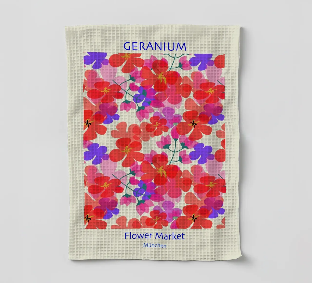 Geranium canovaccio da cucina da MirimoDesign