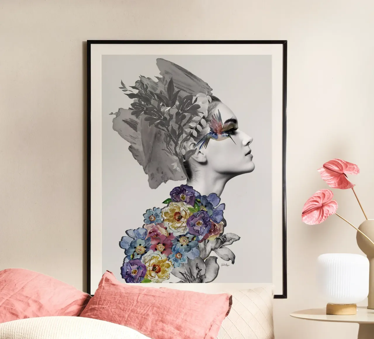 Billie poster con telaio in plastica da Ana Paula Hoppe