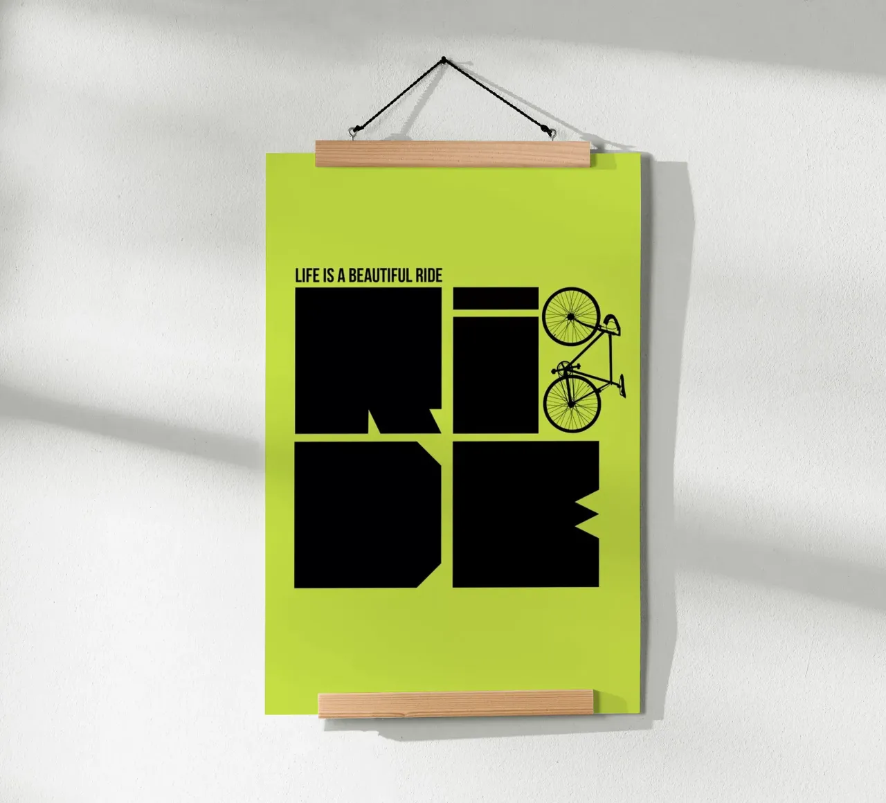 Life is a Ride Poster poster con telaio in plastica da Naxart