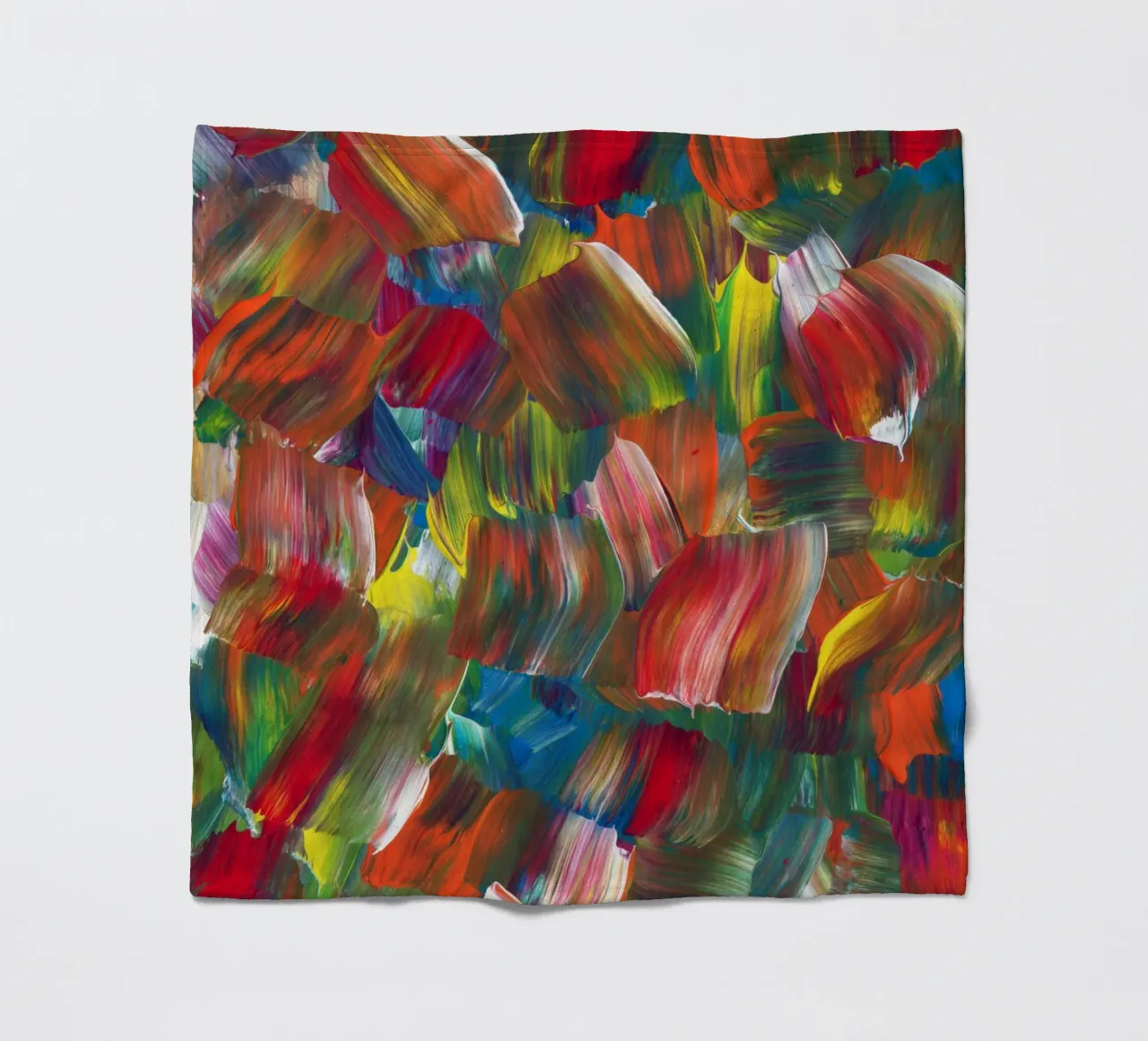 Abstracte regenboog acryl fleecedeken van KP Design