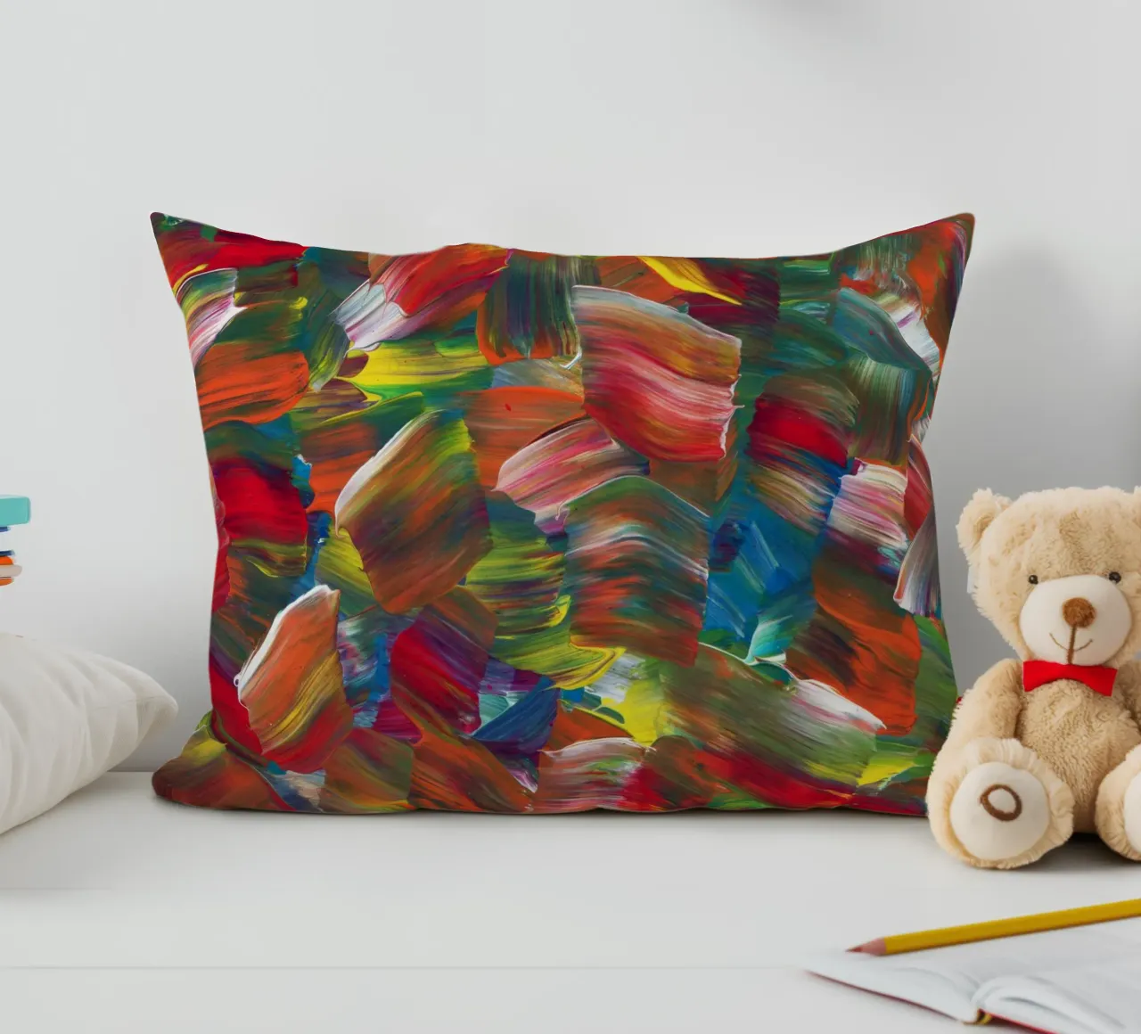 Arcobaleno astratto Acrilico cuscino da KP Design