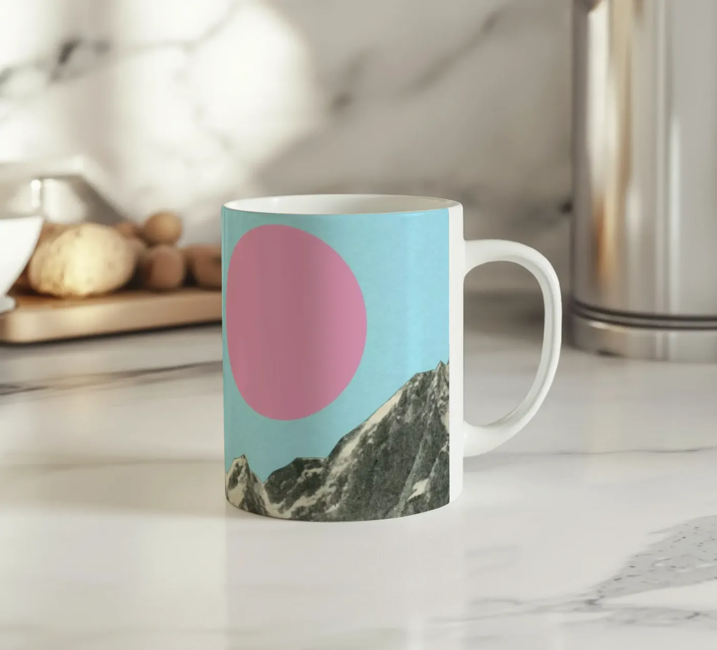 Winter Sun ceramic mug by Cassia Beck Collage