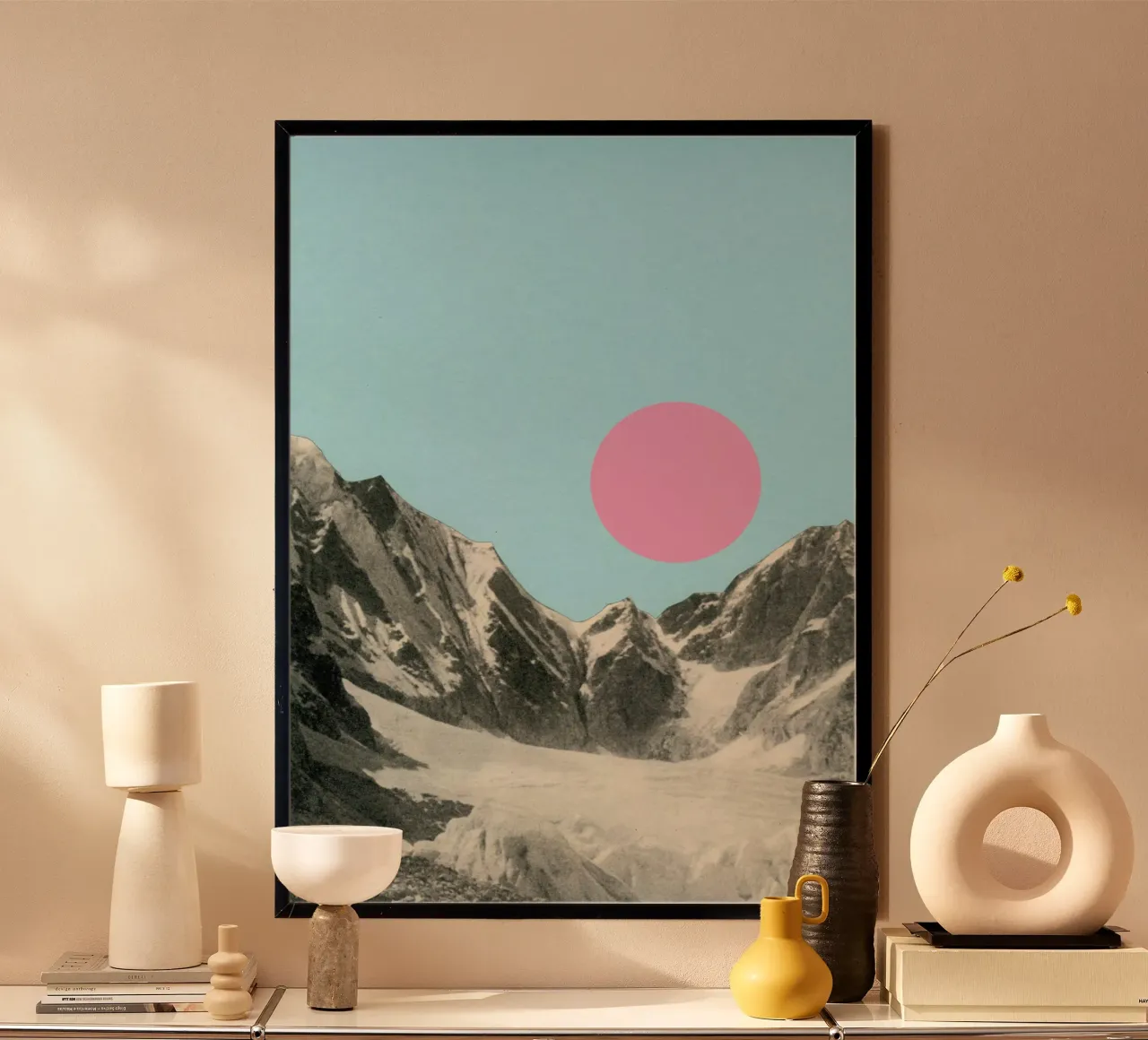 Winterzon poster van Cassia Beck Collage