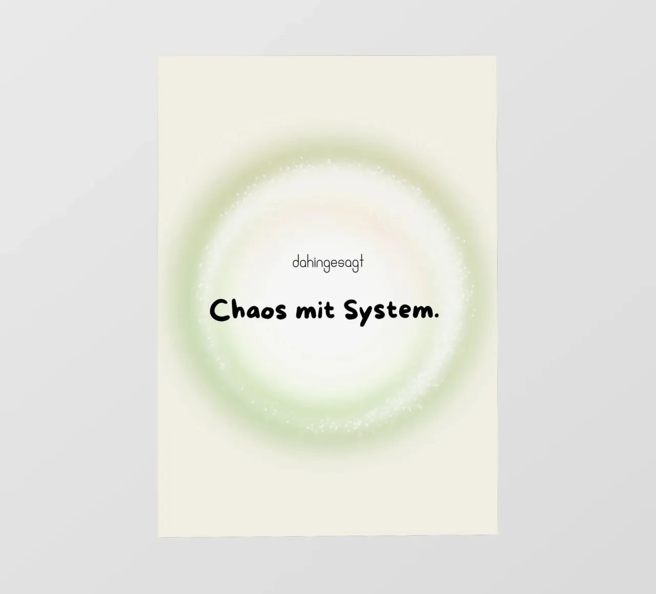 Chaos mit System pellicola backlit da AESTHETIC VIBES by Isabel