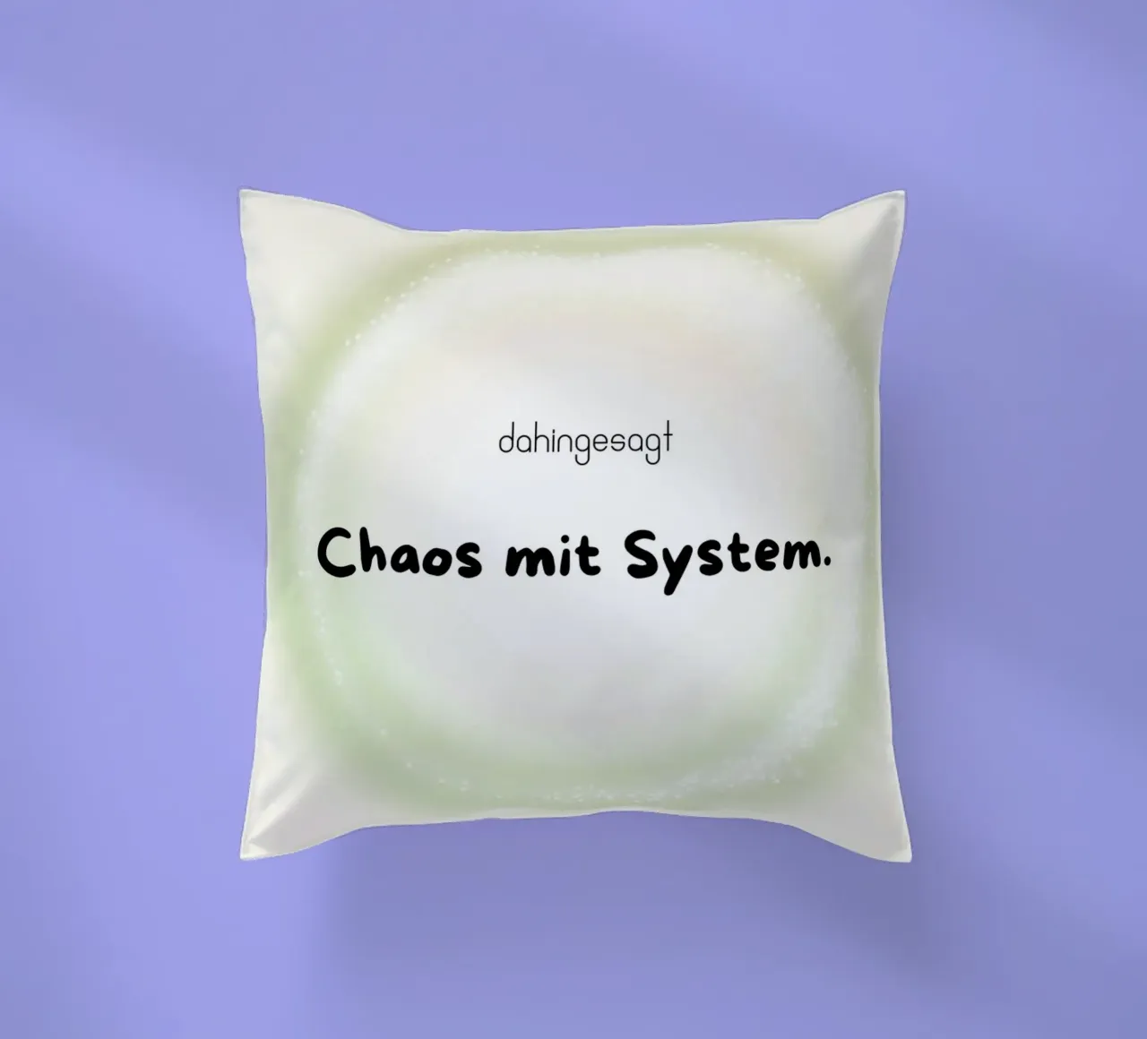 Chaos mit System cuscino da AESTHETIC VIBES by Isabel