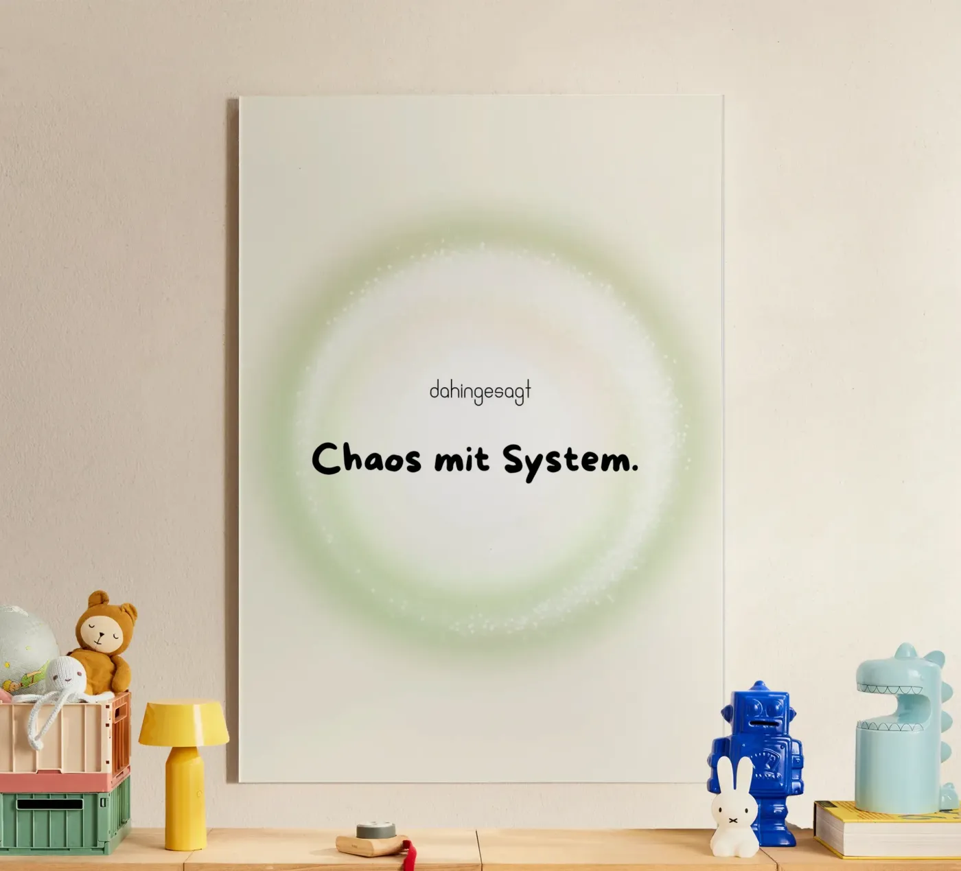 Chaos mit System plexiglass da isabels_wunderwelt_digital_art