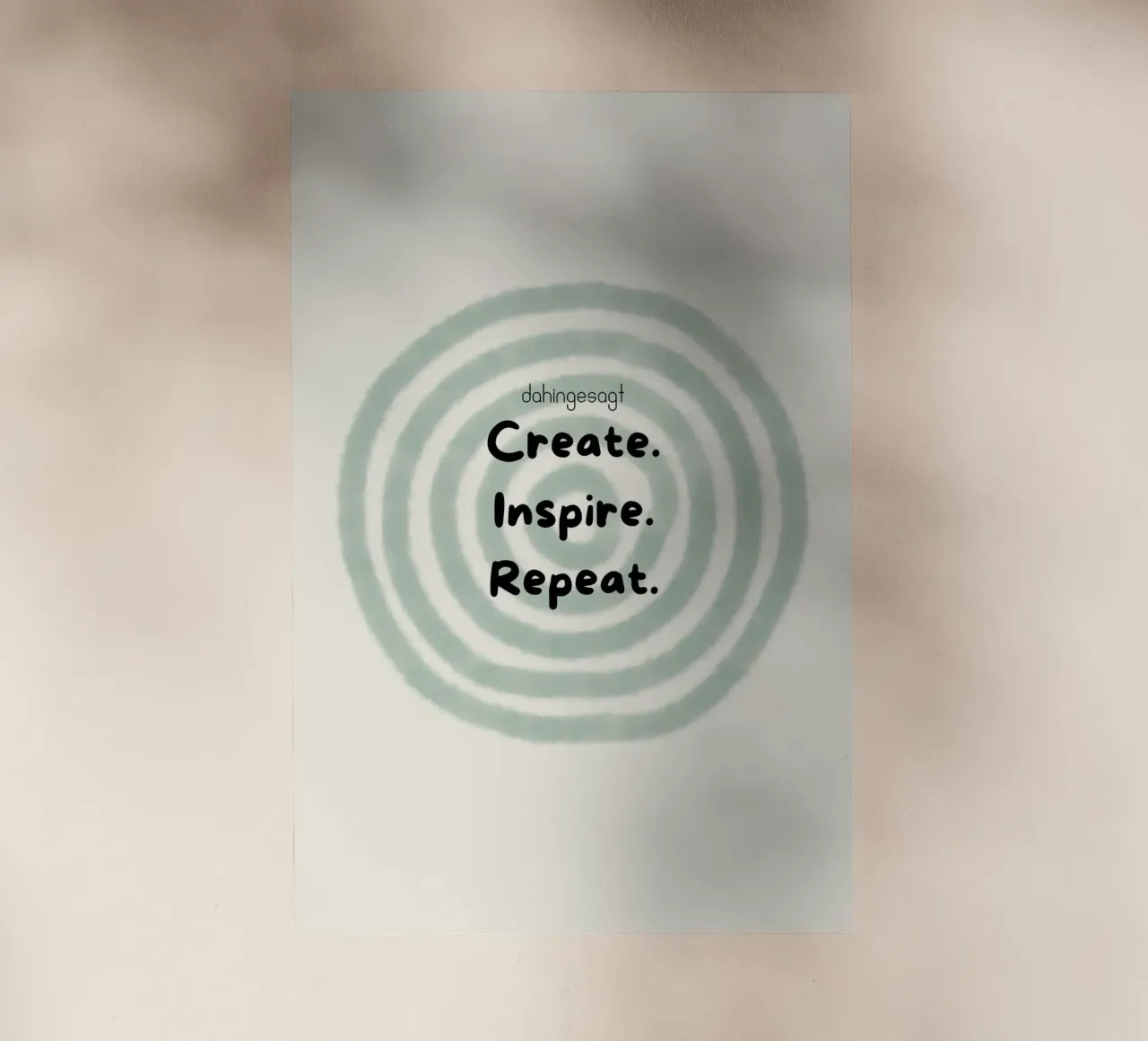 Create.Inspire.Repeat pellicola backlit da AESTHETIC VIBES by Isabel