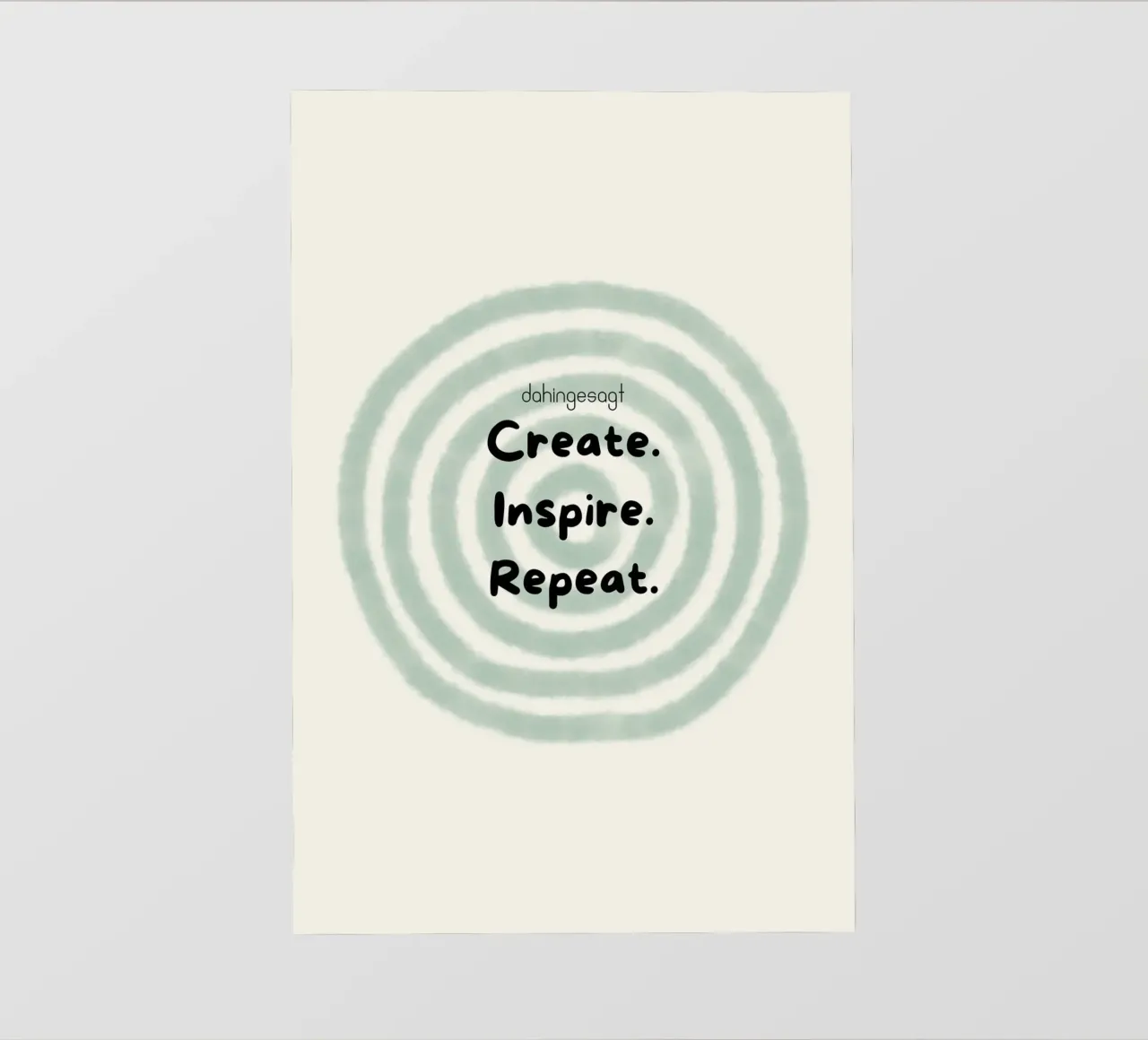 Create.Inspire.Repeat pellicola backlit da AESTHETIC VIBES by Isabel