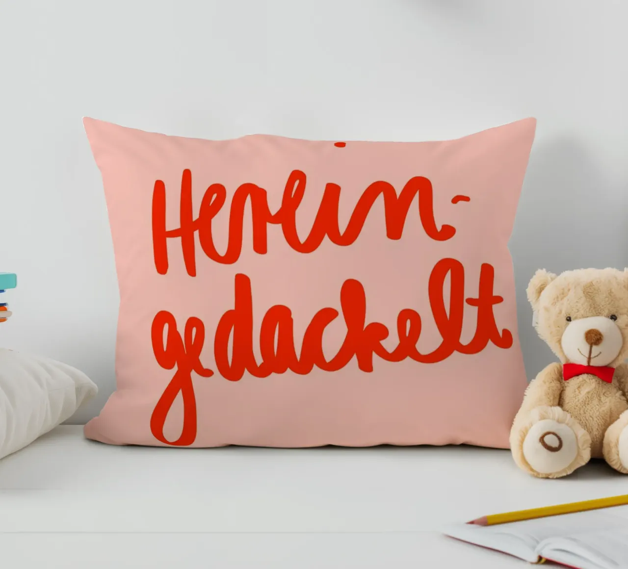 Hereingedackelt cuscino da Hej Ibiza by Ute Arnold