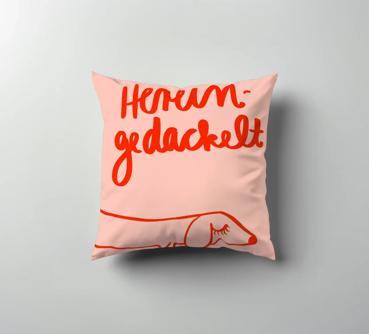 Hereingedackelt cuscino da Hej Ibiza by Ute Arnold