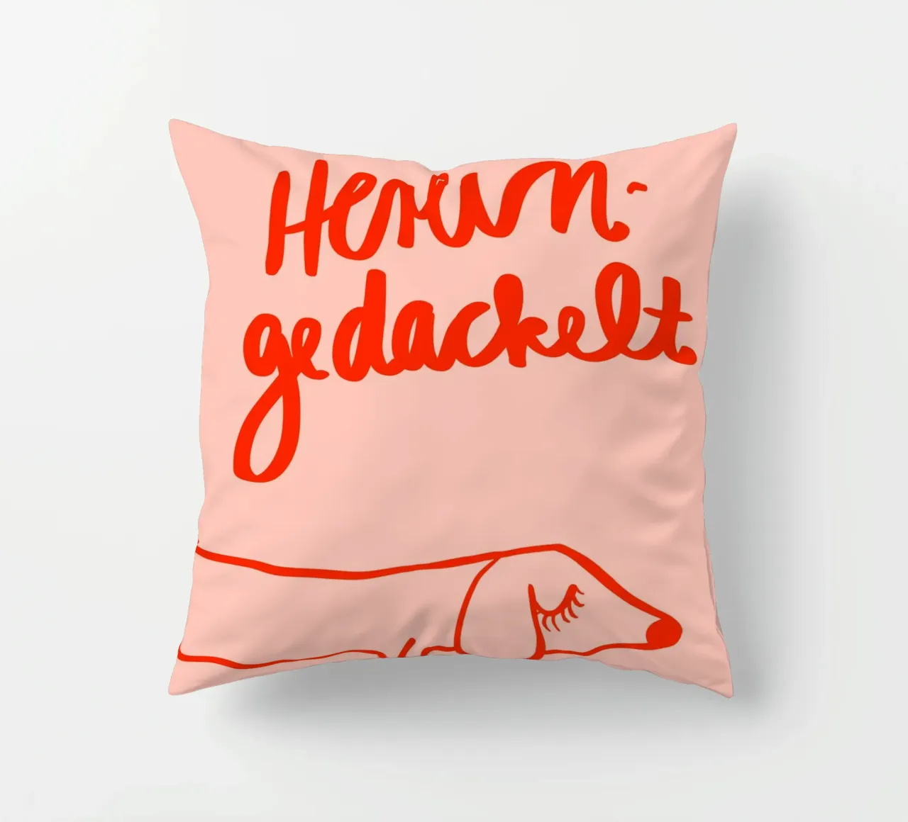 Hereingedackelt cuscino da Hej Ibiza by Ute Arnold