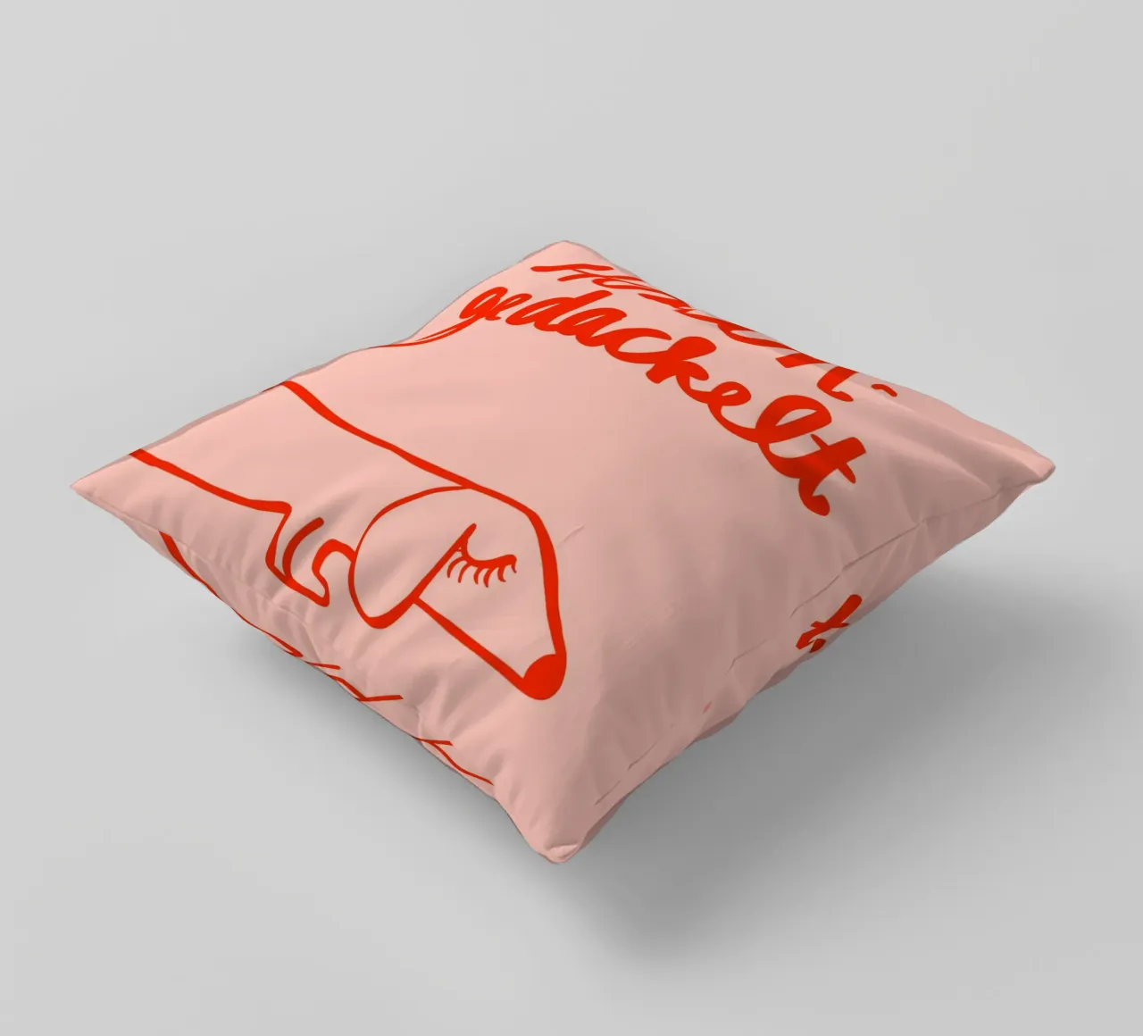 Hereingedackelt cuscino da Hej Ibiza by Ute Arnold