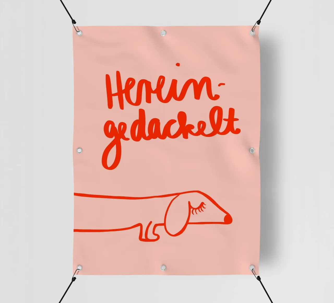 Hereingedackelt telo in pvc da Hej Ibiza by Ute Arnold