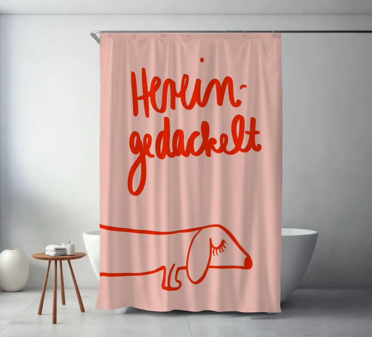 Hereingedackelt tenda da doccia da Hej Ibiza by Ute Arnold