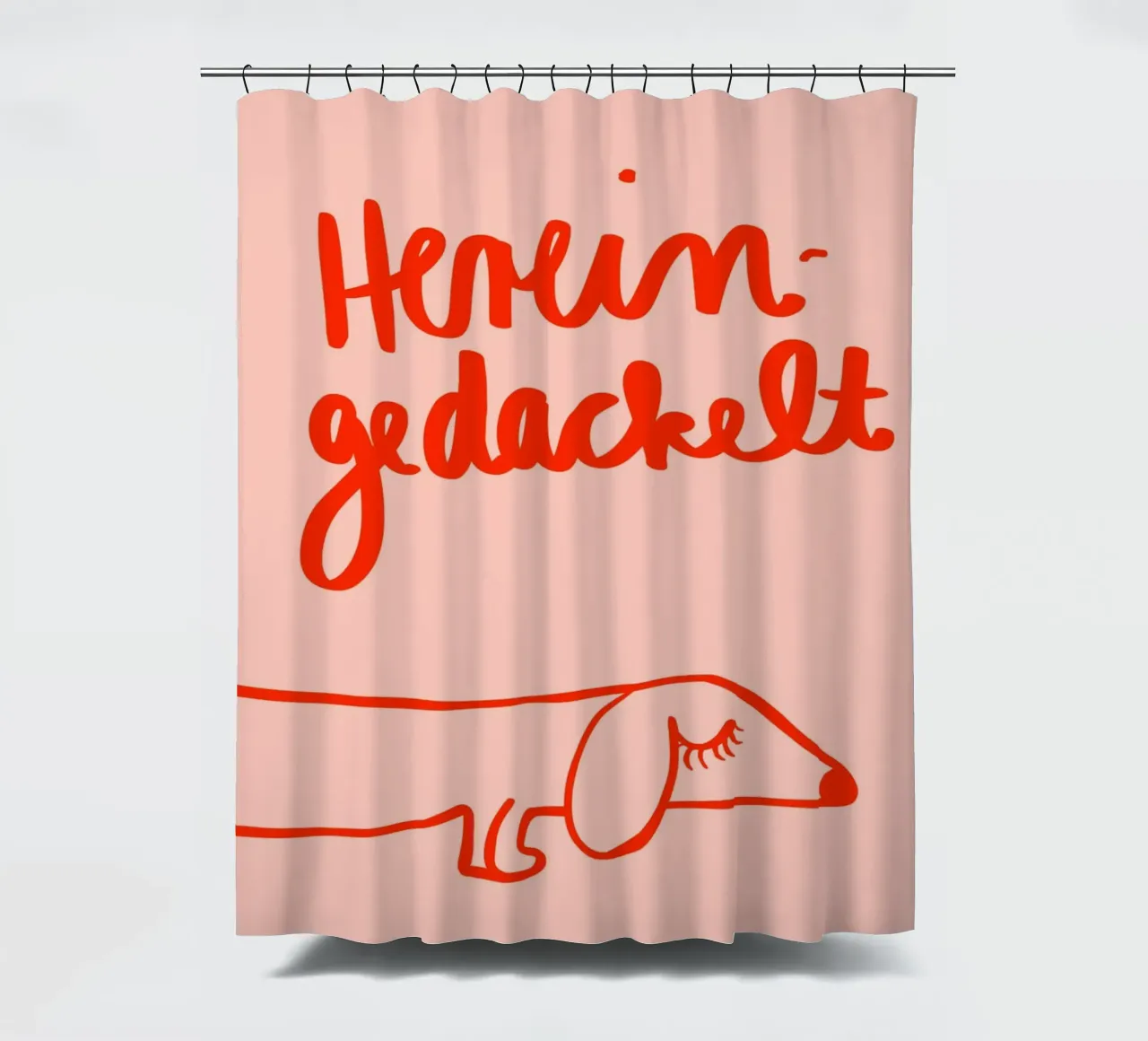 Hereingedackelt tenda da doccia da Hej Ibiza by Ute Arnold