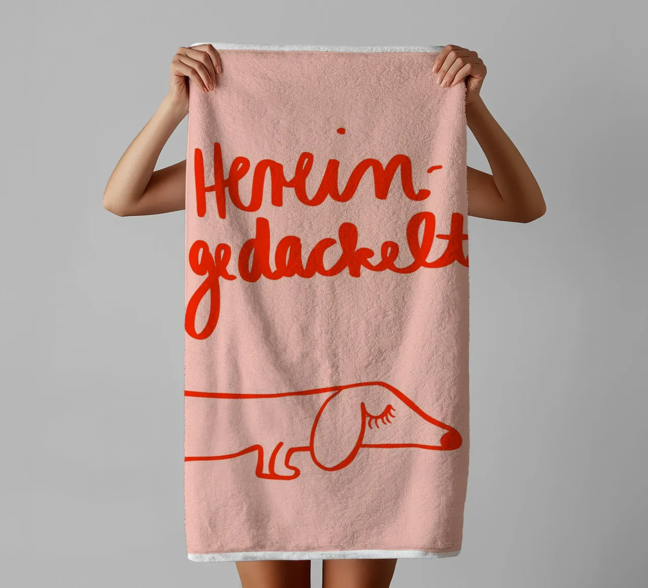 Hereingedackelt asciugamano da bagno da Hej Ibiza by Ute Arnold