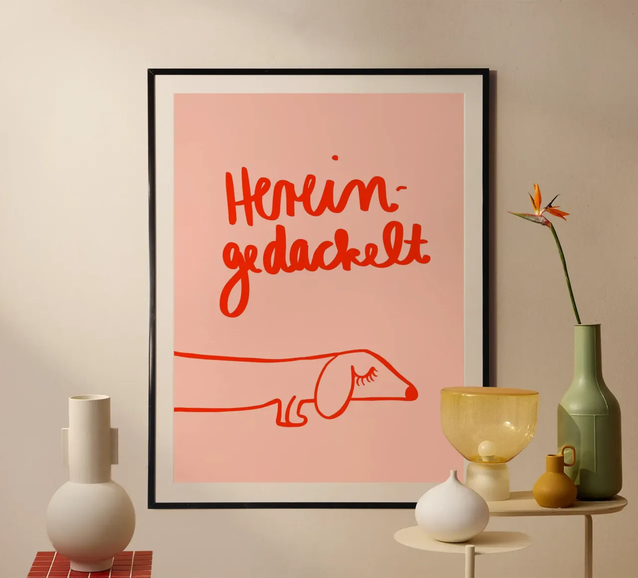 Hereingedackelt poster da Hej Ibiza by Ute Arnold