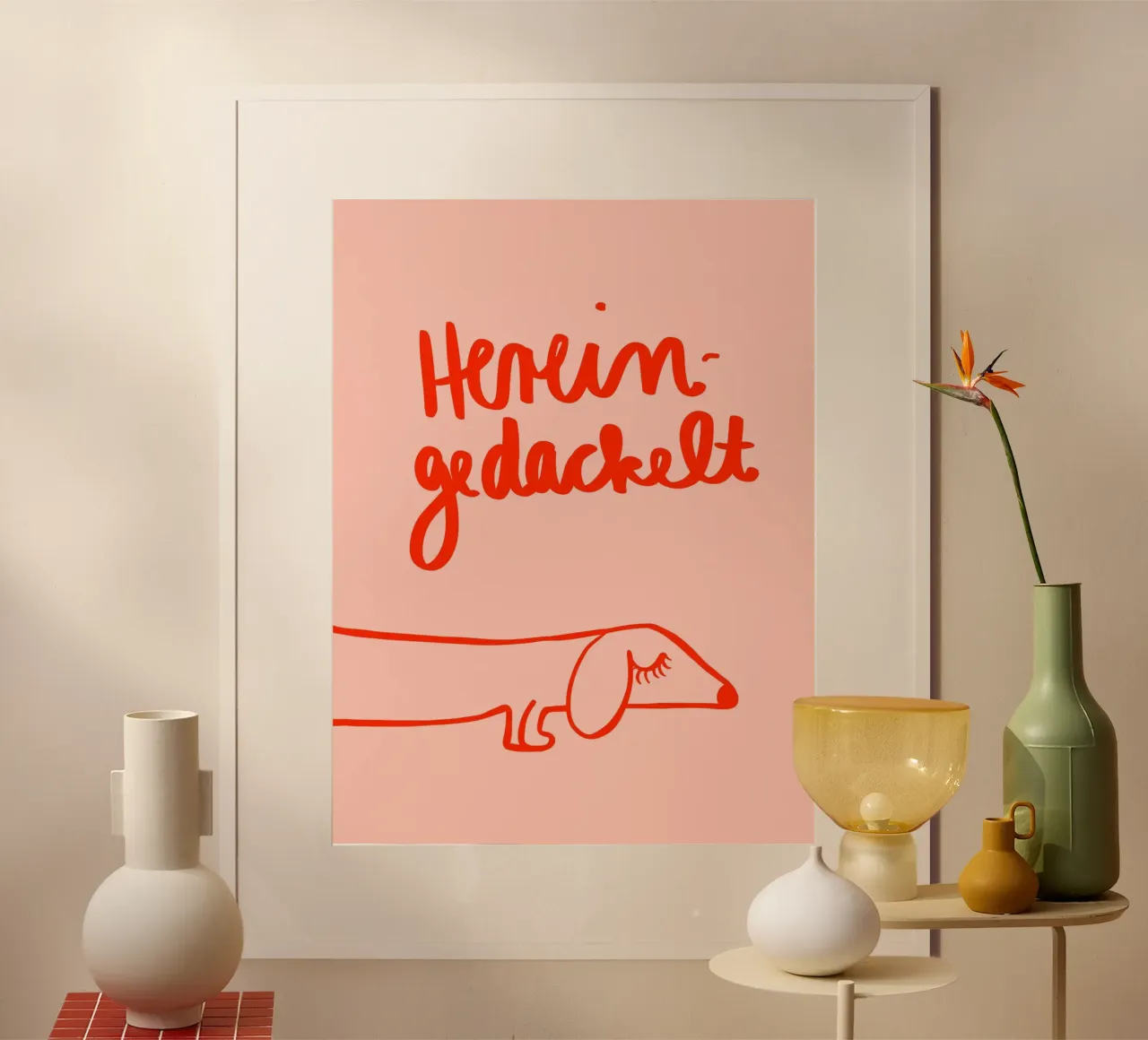 Hereingedackelt poster da Hej Ibiza by Ute Arnold