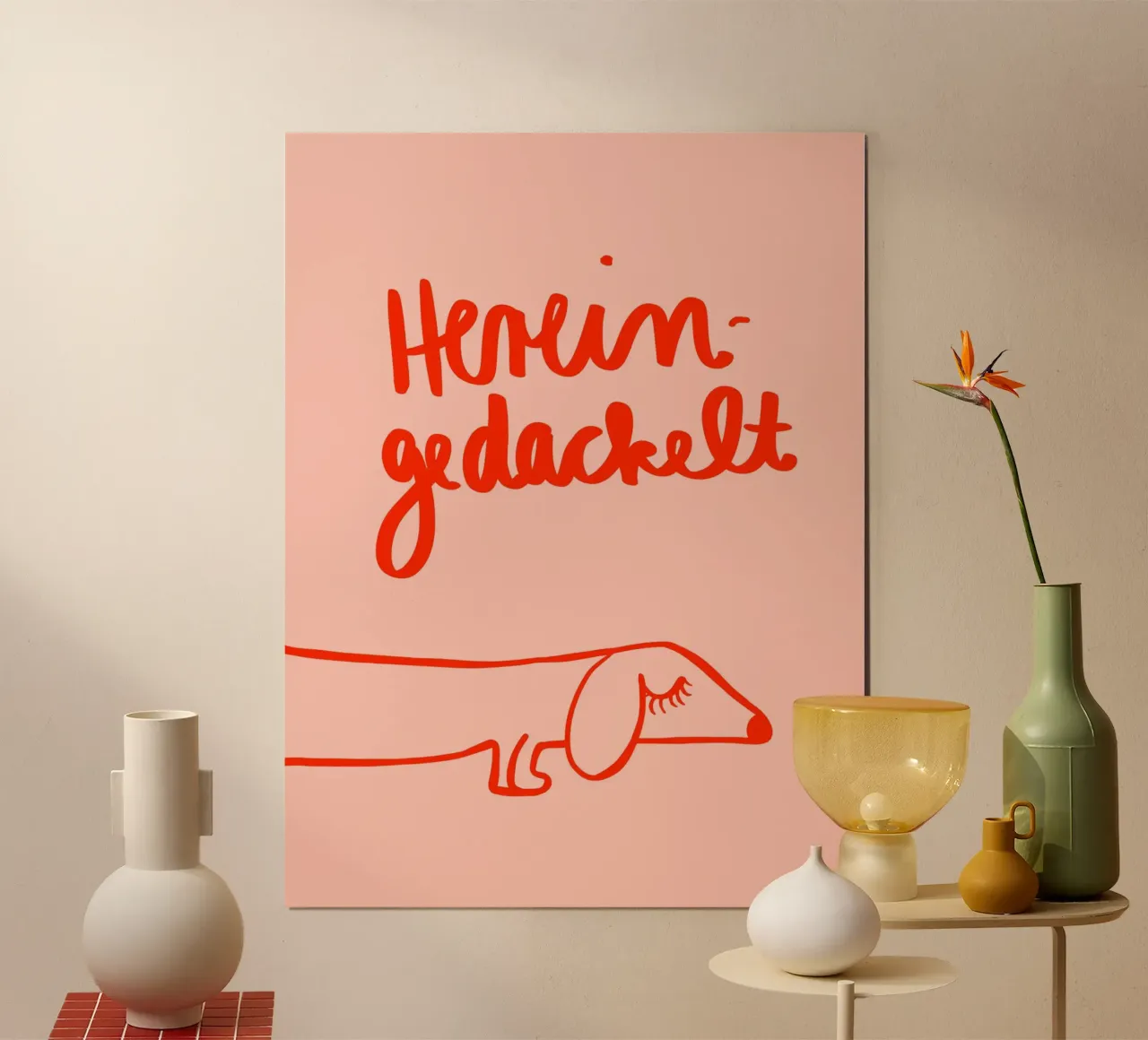 Hereingedackelt poster da Hej Ibiza by Ute Arnold