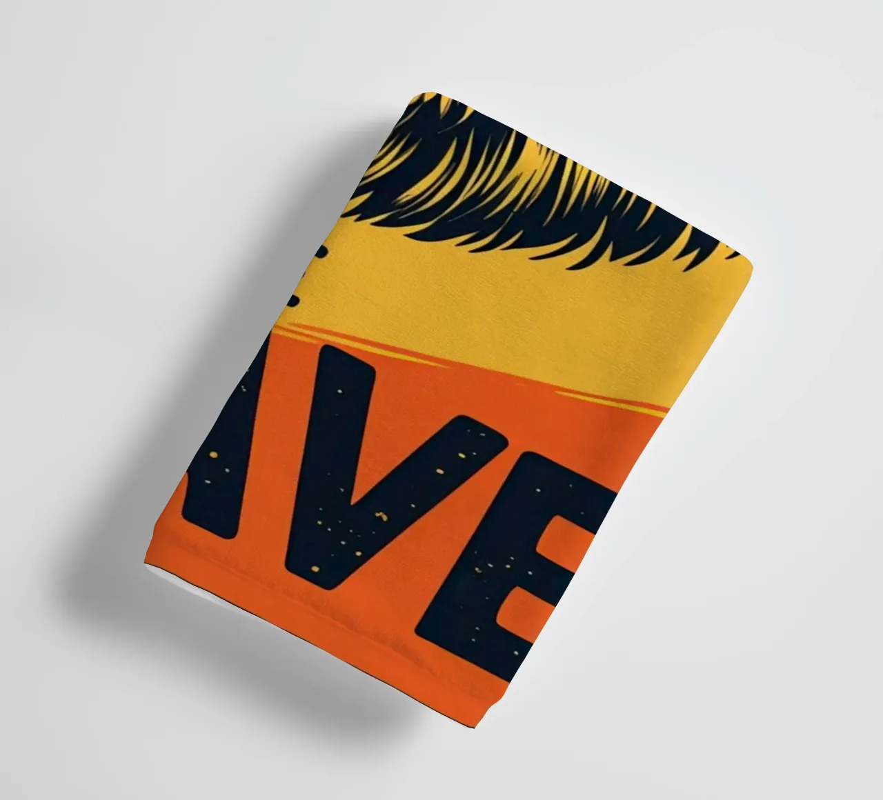 Löwenkopf mit BE BRAVE Handtuch von DesignDoodle