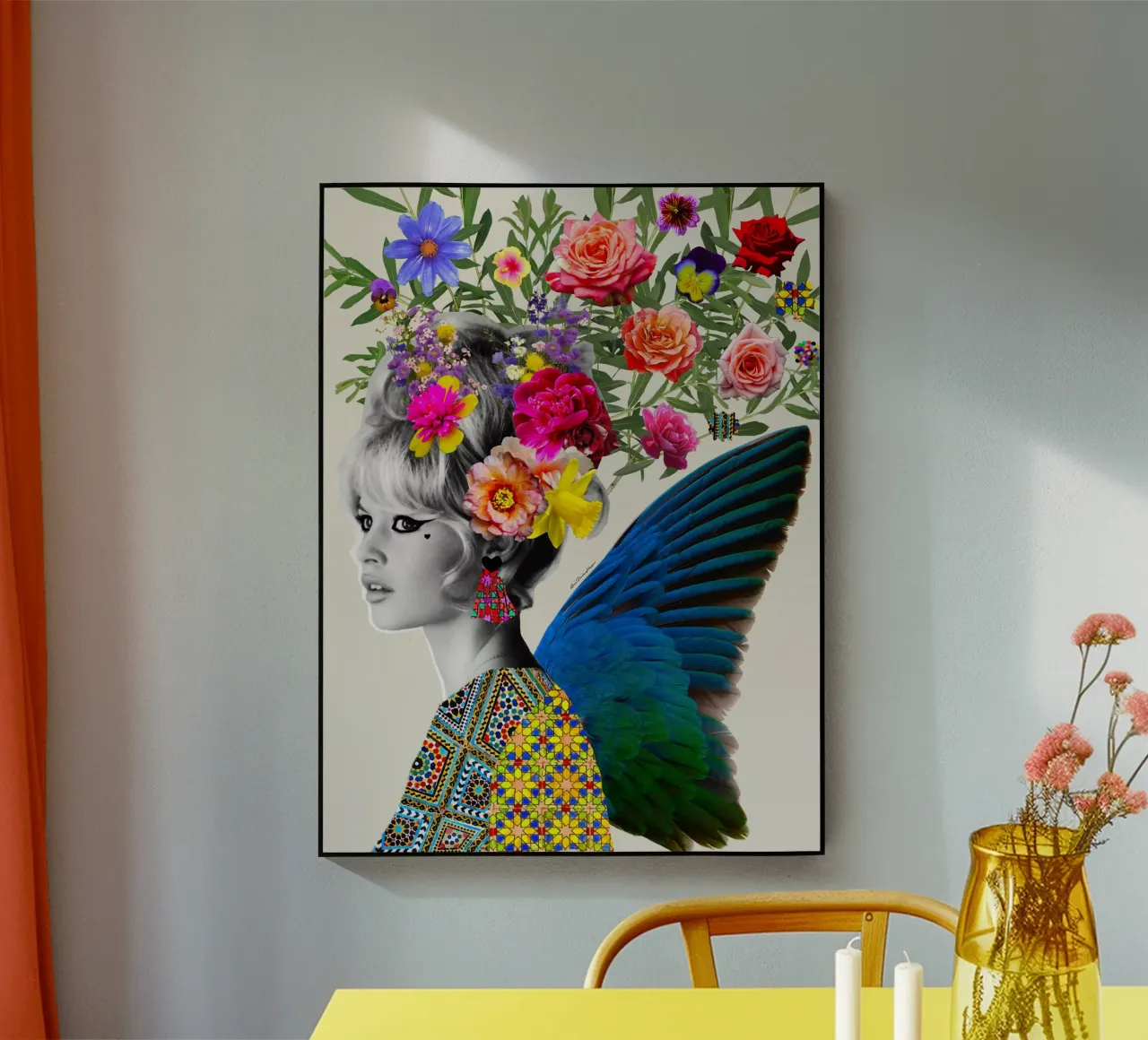 Brigitte flowers acrylic glass by Ana Paula Hoppe