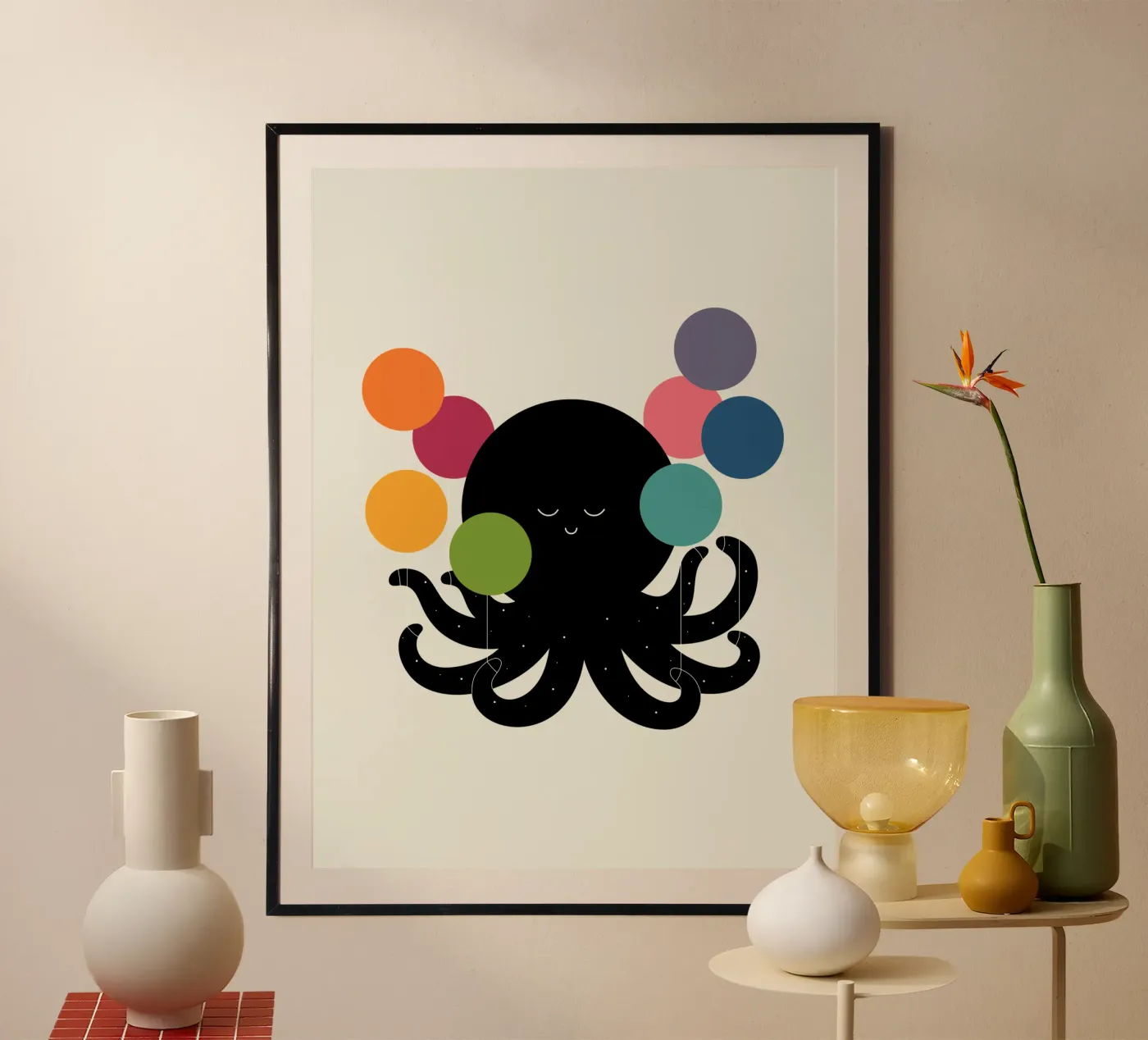 Traumhoch Poster mit Aluminium Rahmen von Andy Westface