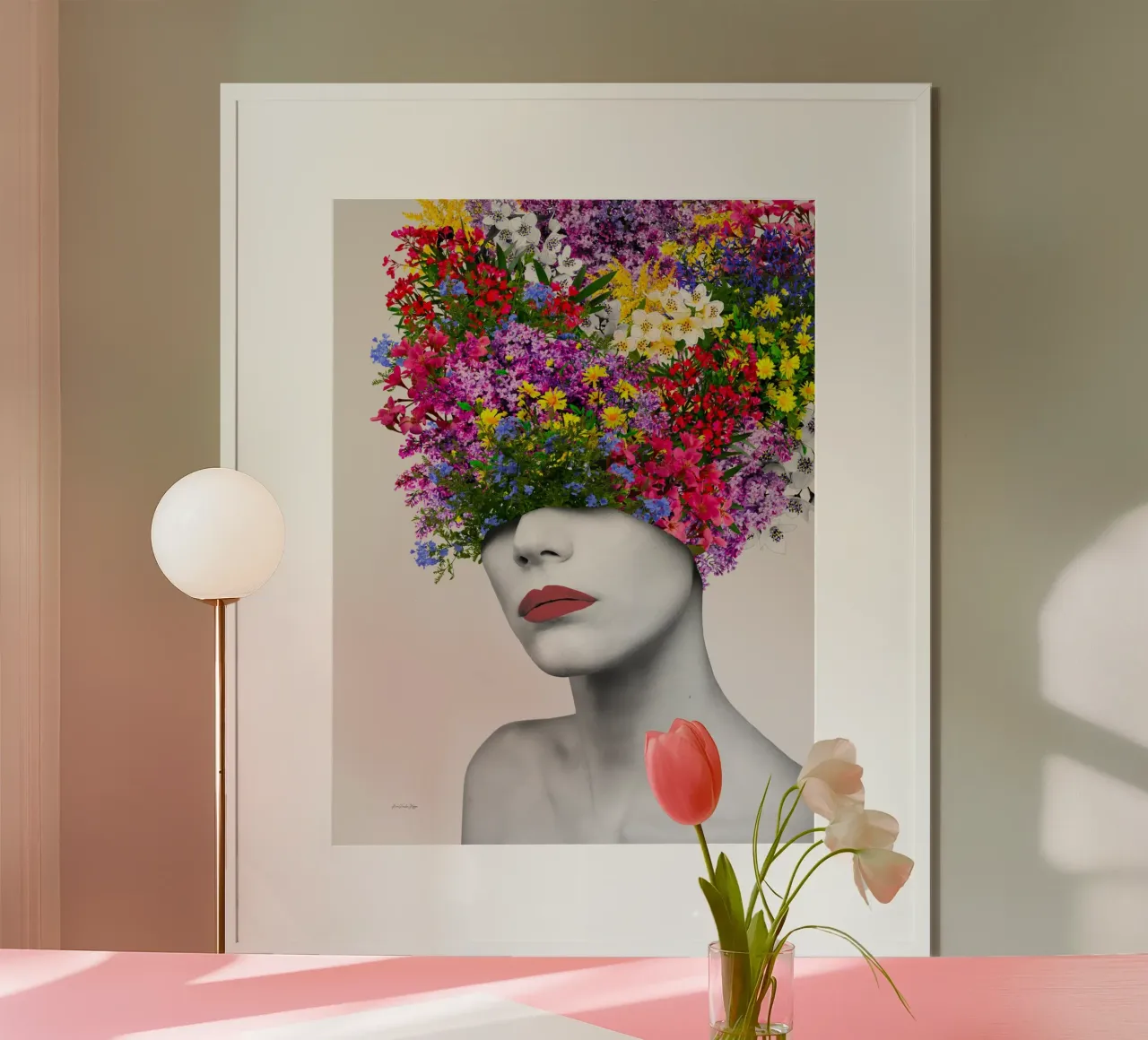 Broadway Bouquet poster con telaio in plastica da Ana Paula Hoppe