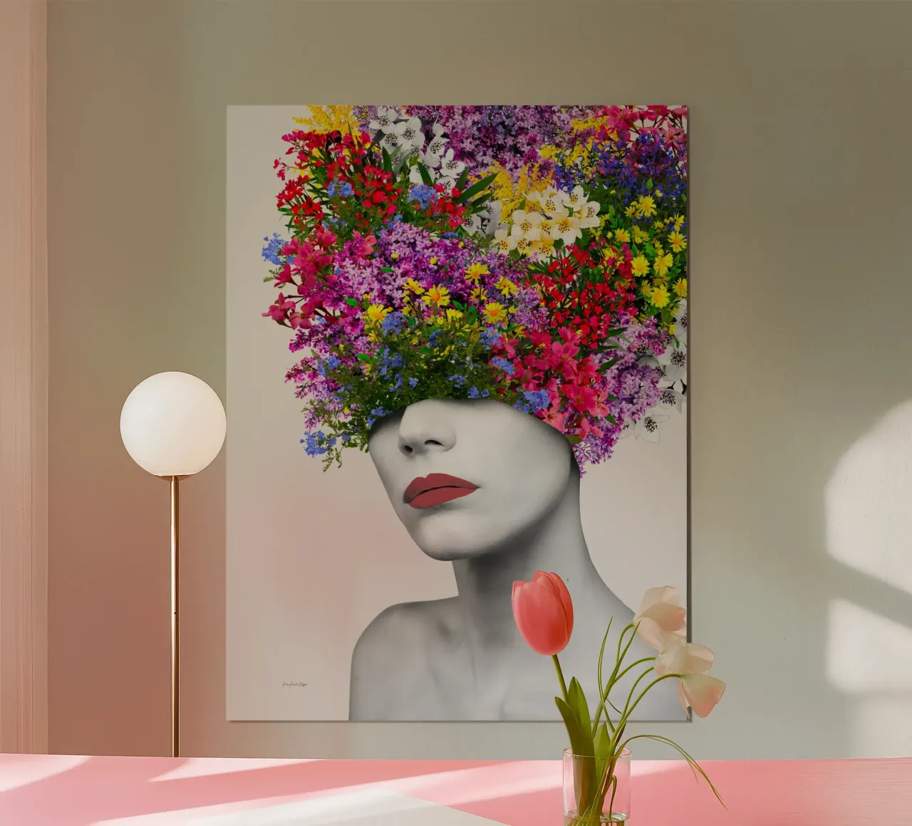 Broadway Bouquet poster con telaio in plastica da Ana Paula Hoppe
