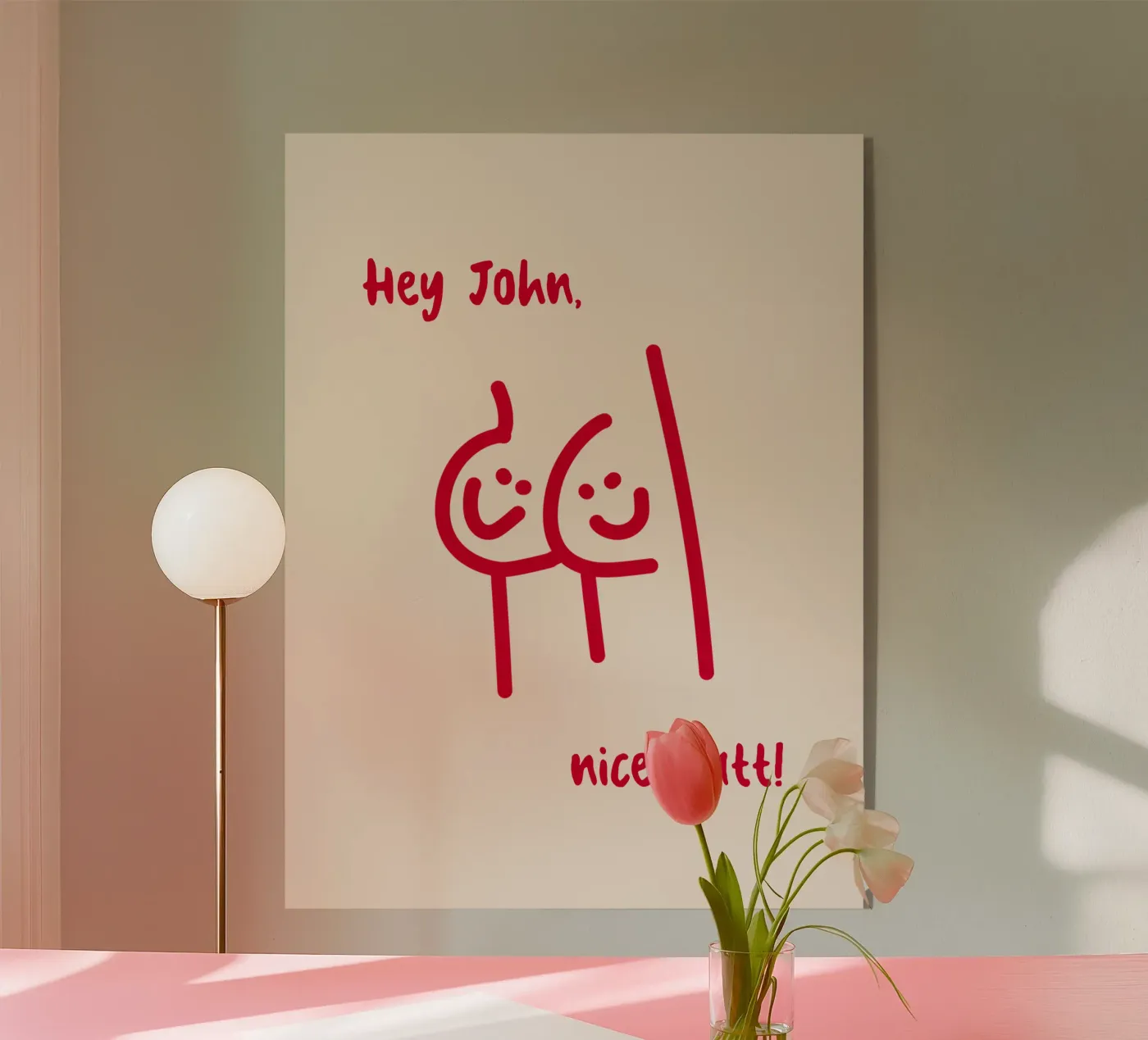 Culo personalizzato plexiglass da Illustration Raissa Oltmanns