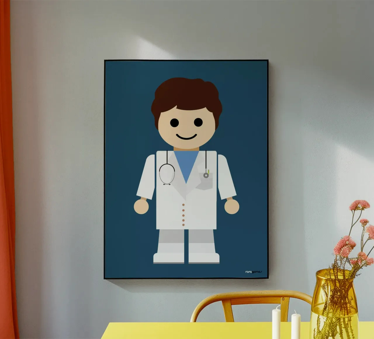 Dottore Giocattolo plexiglass da Rafa Gomes