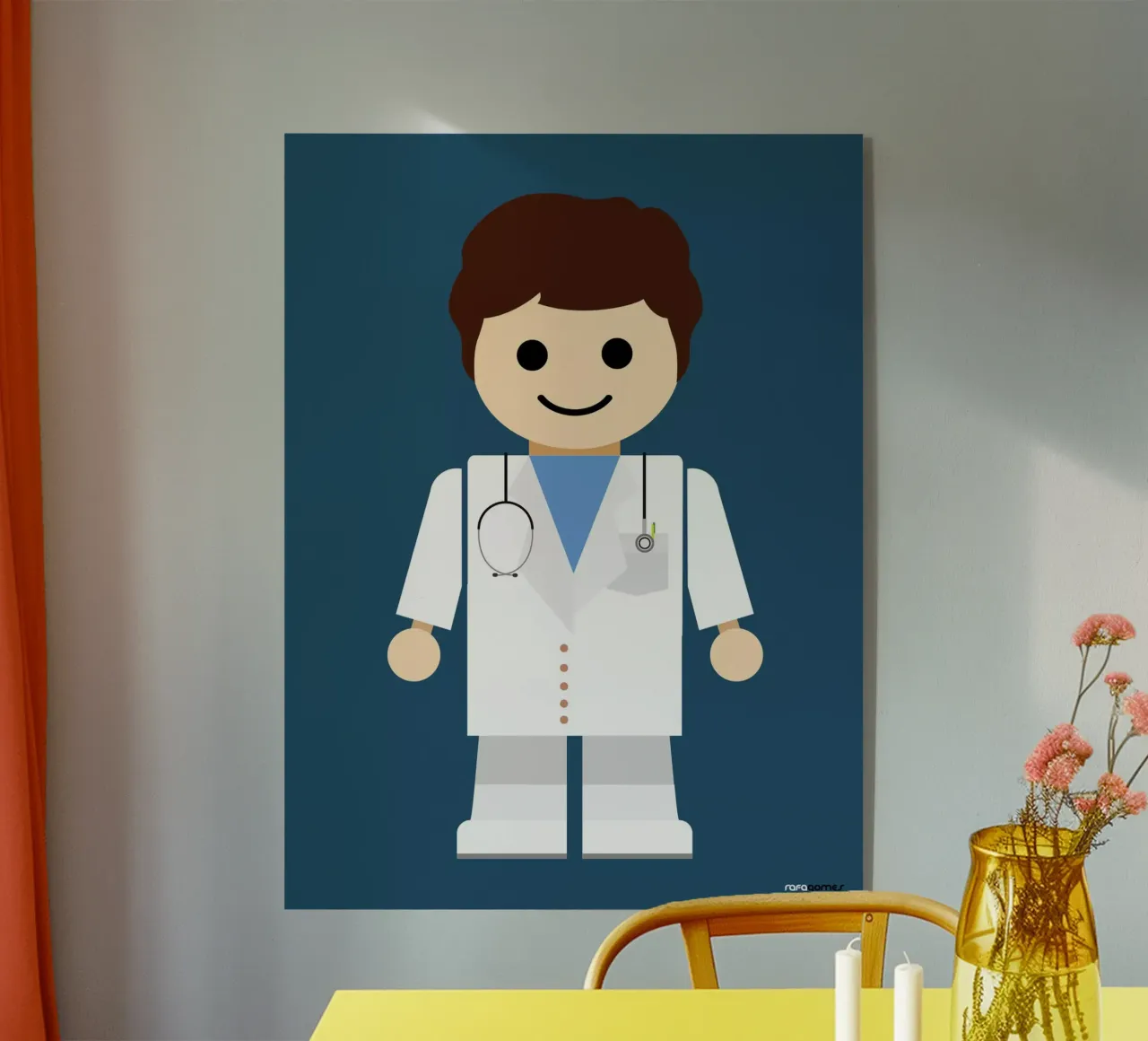 Dottore Giocattolo plexiglass da Rafa Gomes