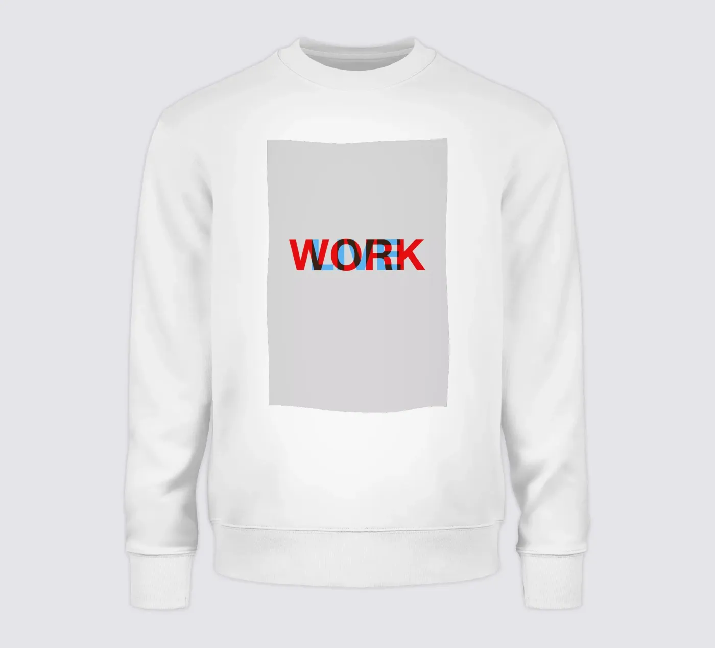 Live Work Poster felpa da Naxart