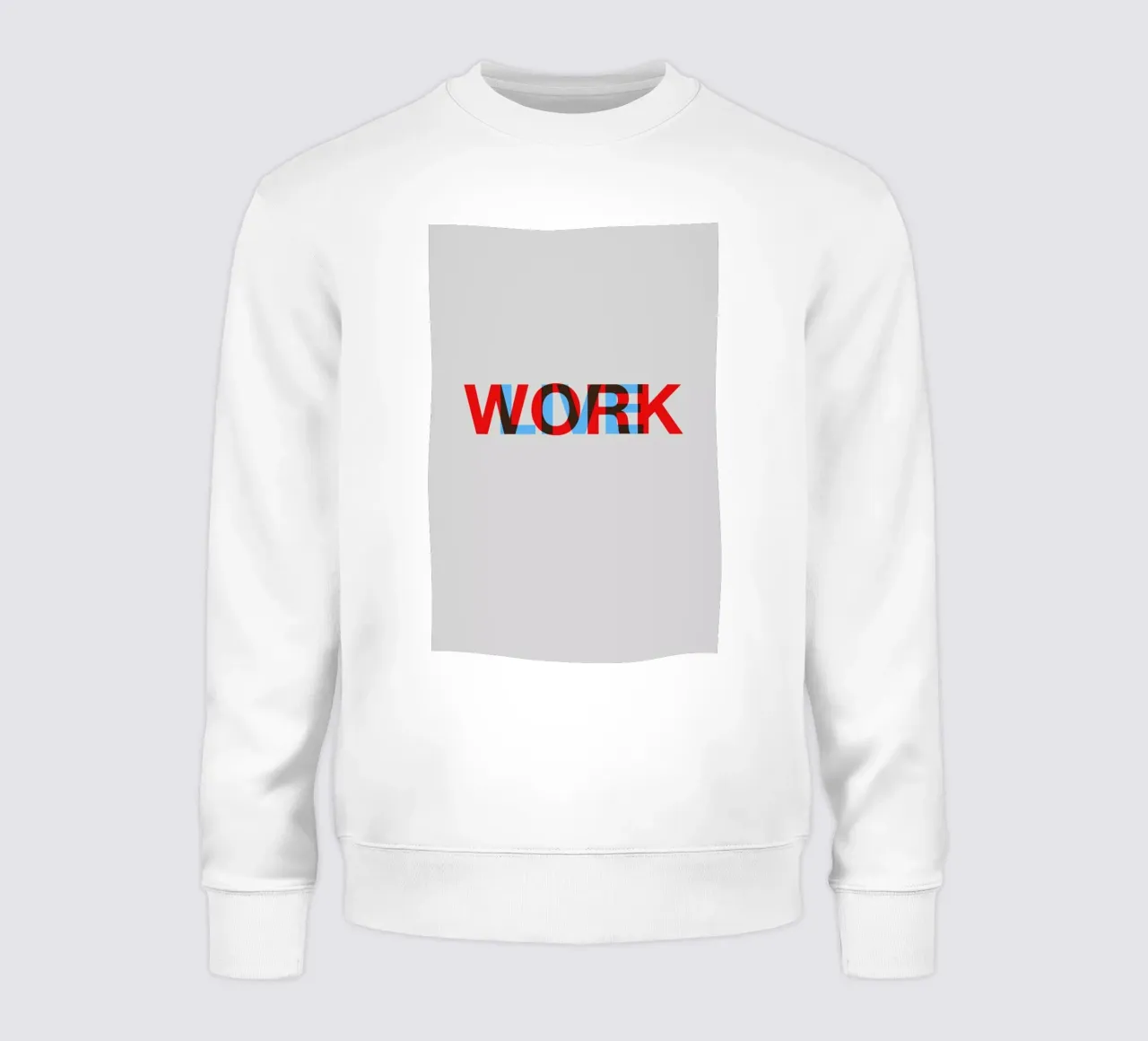 Live Work Poster felpa da Naxart
