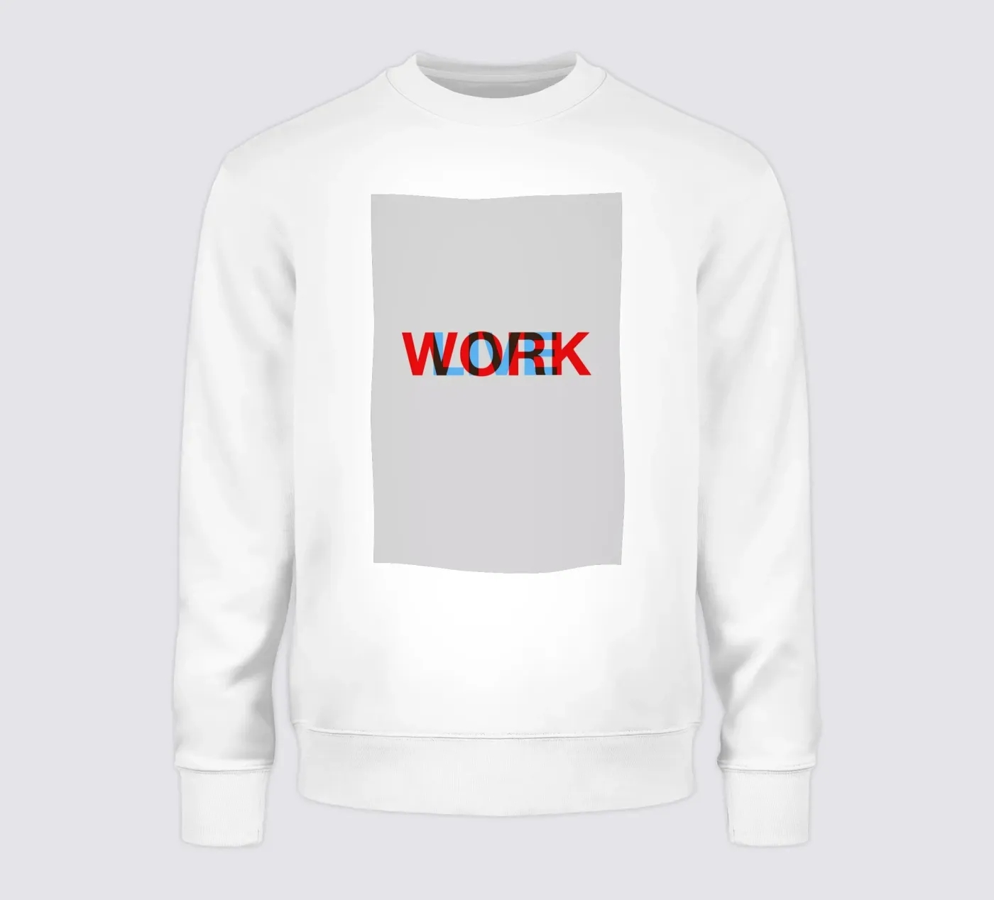 Live Work Poster felpa da Naxart