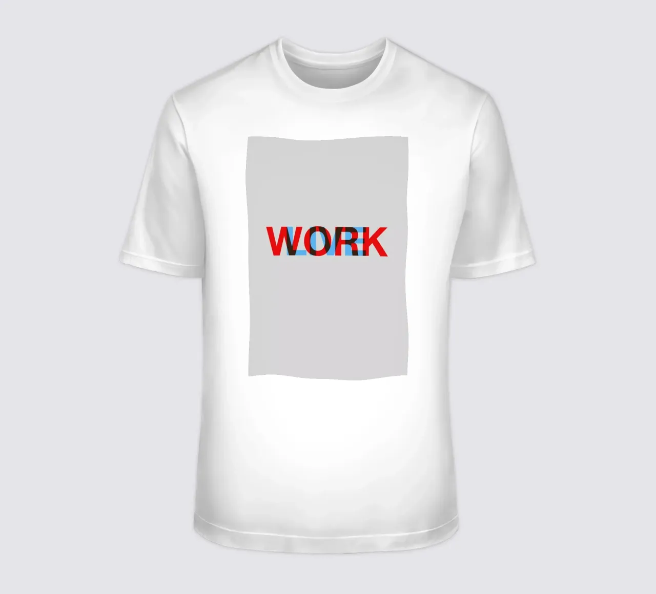 Live Work Poster t-shirt by Naxart